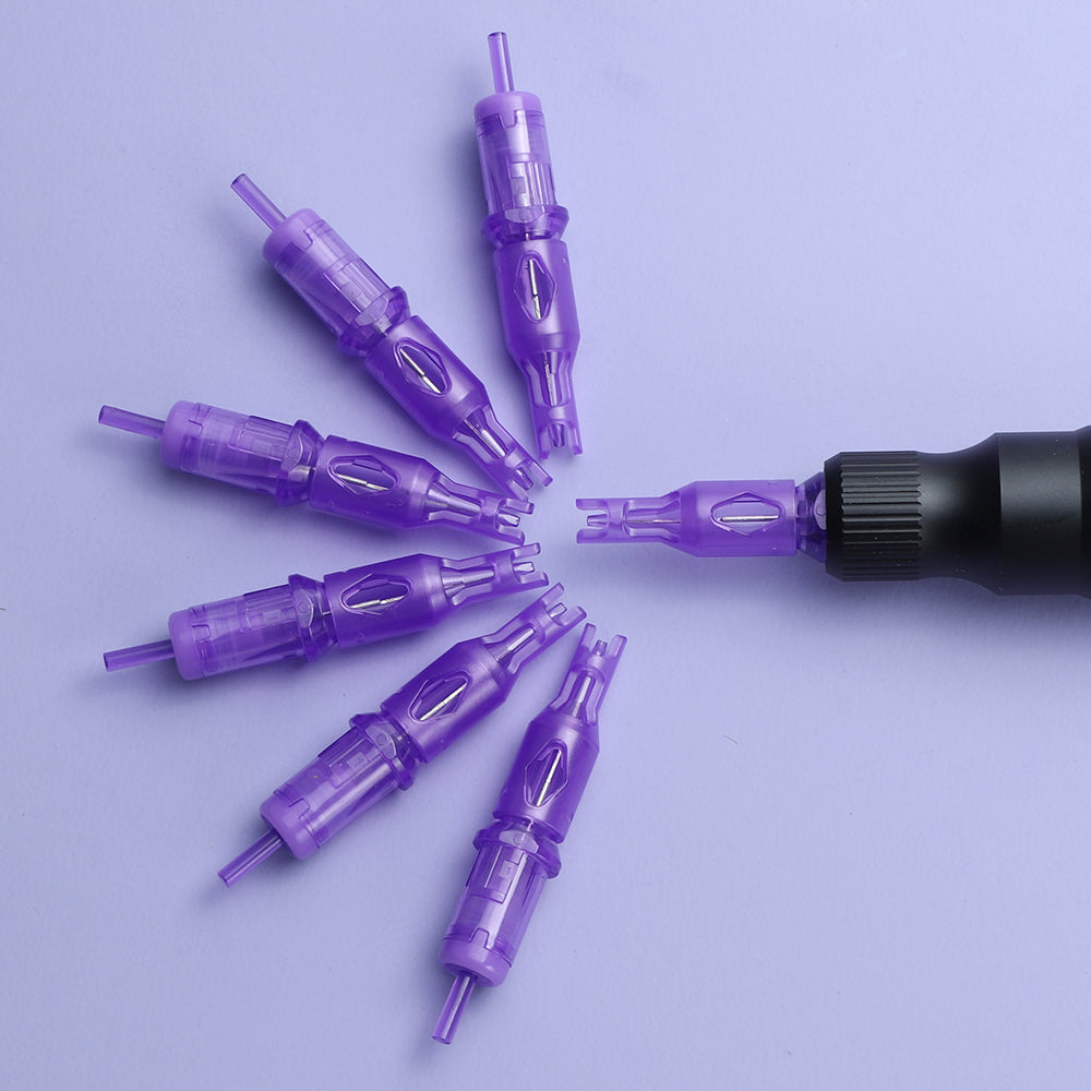 YDPMU Purple Scalp Needle Cartridges with Guard Microneedle  20Pcs/Box
