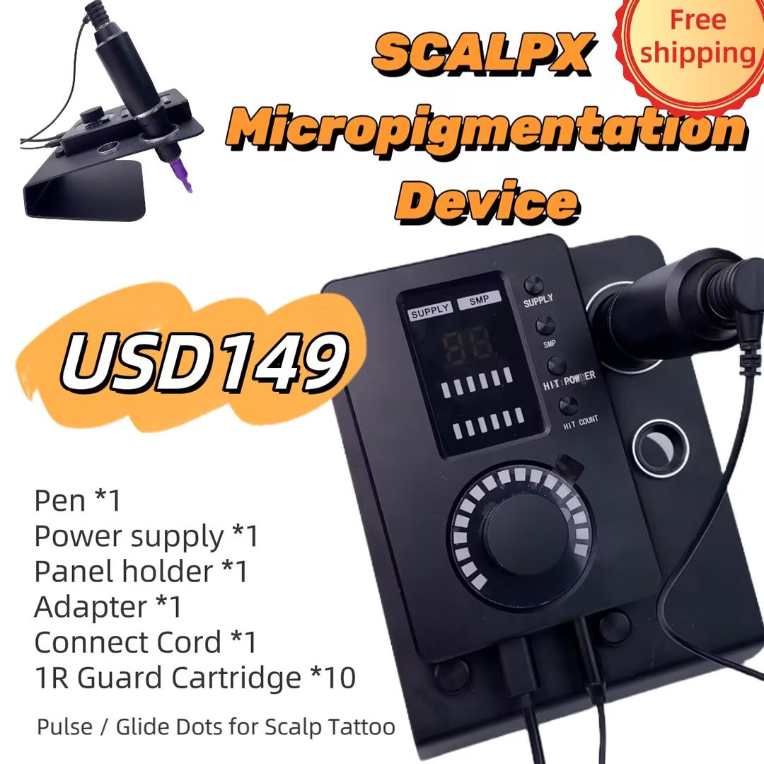 YDPMU ScalpX Micropigmentation Machine Pro PMU Machine with 3.5mm Stroke Pen