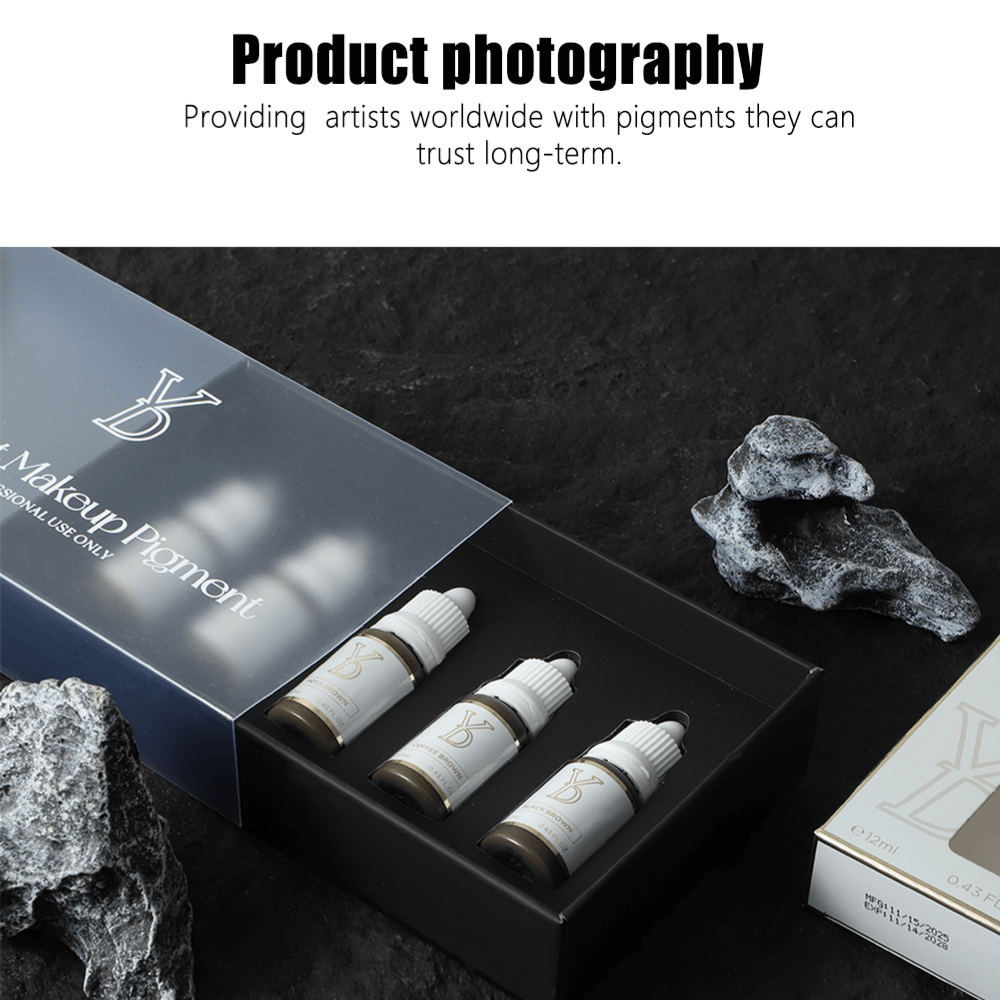 YDPMU Mineral Viscous Cream Pigment — 7 Shades | EU REACH Certified | Inorganic Formula