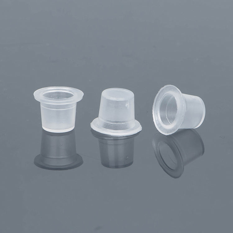 Transparent Plastic Disposable Tattoo ink cups 1000pc/bag