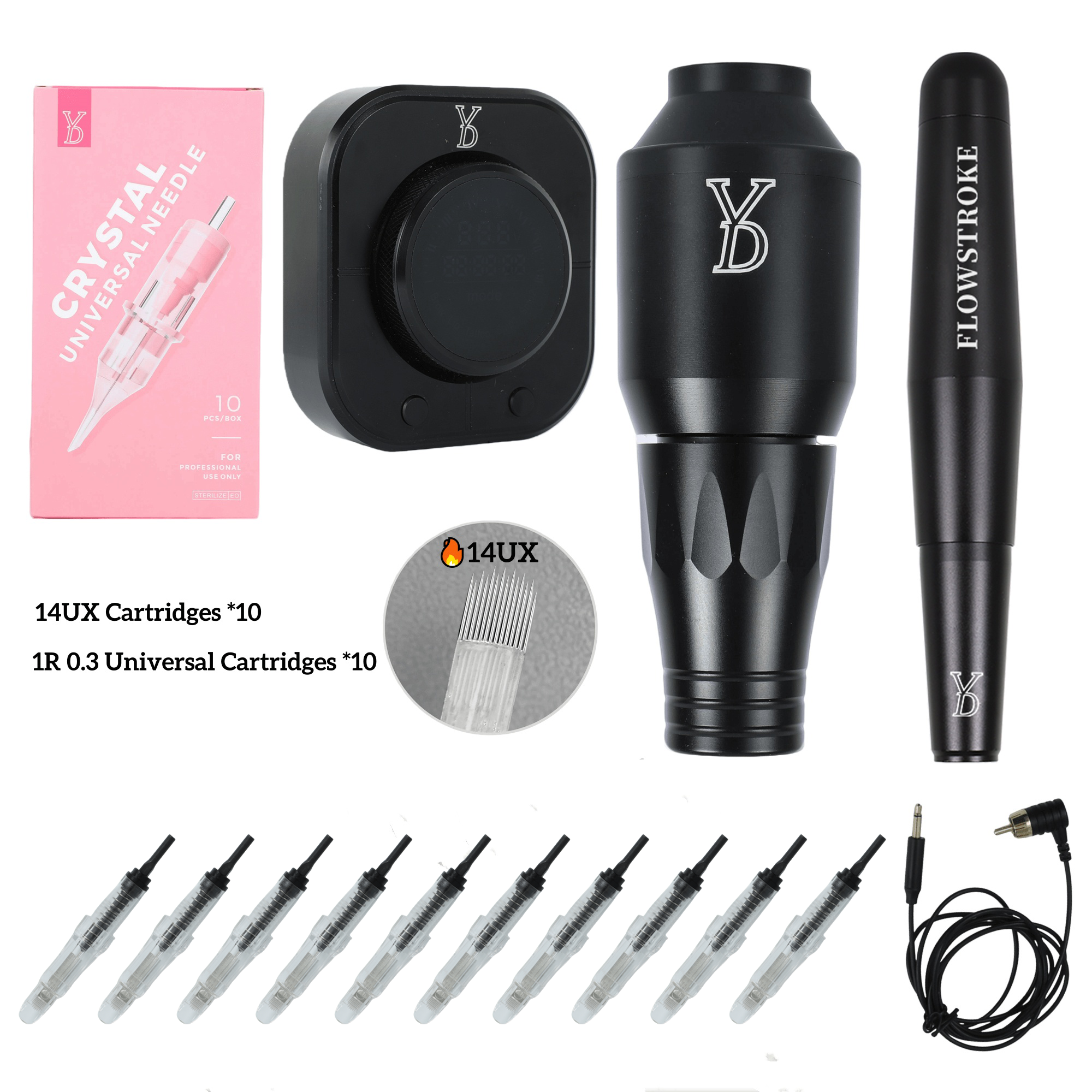 YDPMU Finesse X24 Pro Machine Plus Flowstroke Pen with 14UX Cartridges Kits