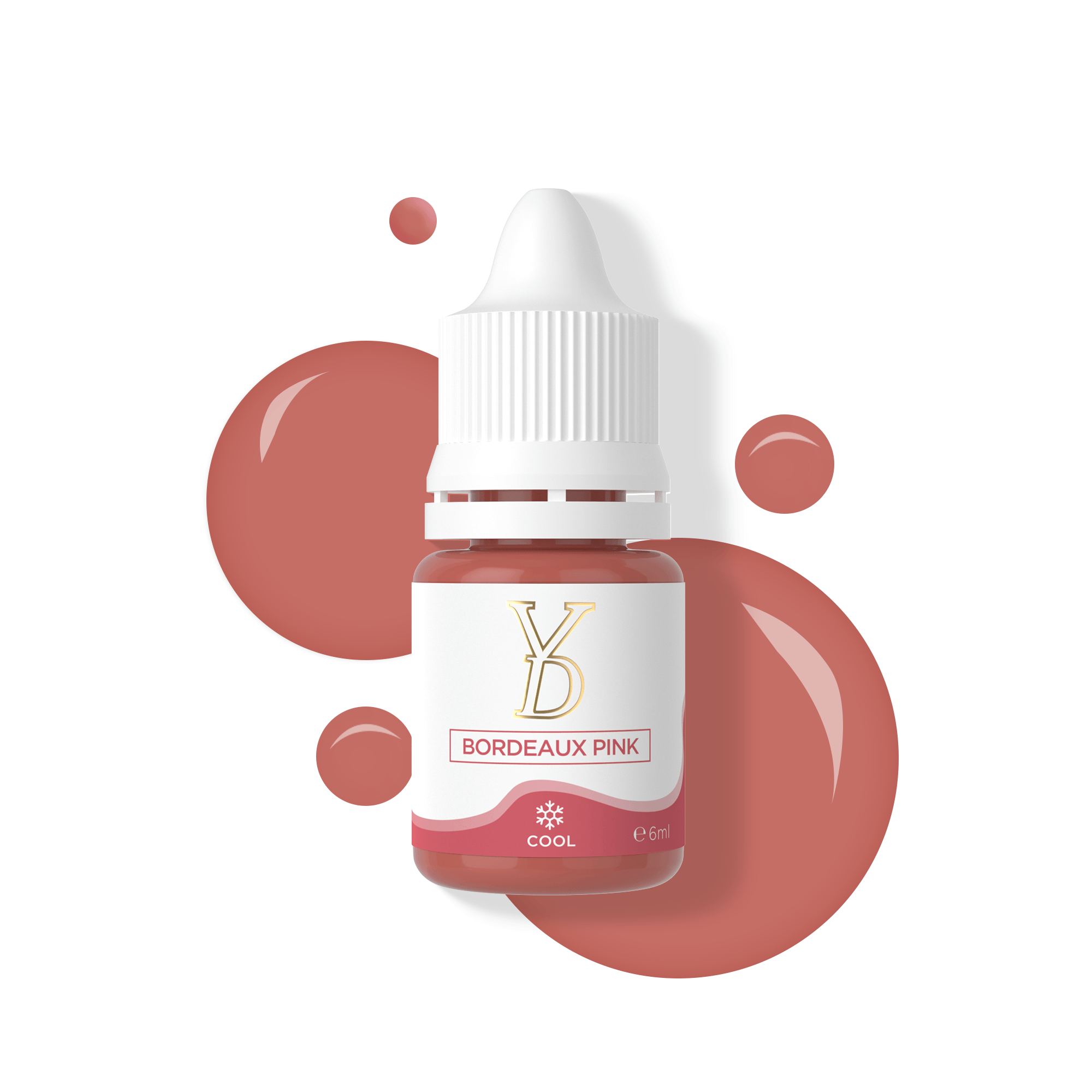 YDPMU Organic Nude Lips Pigment 6ml - 10 Nude Shades | Lip Blush & Ombre Lips PMU