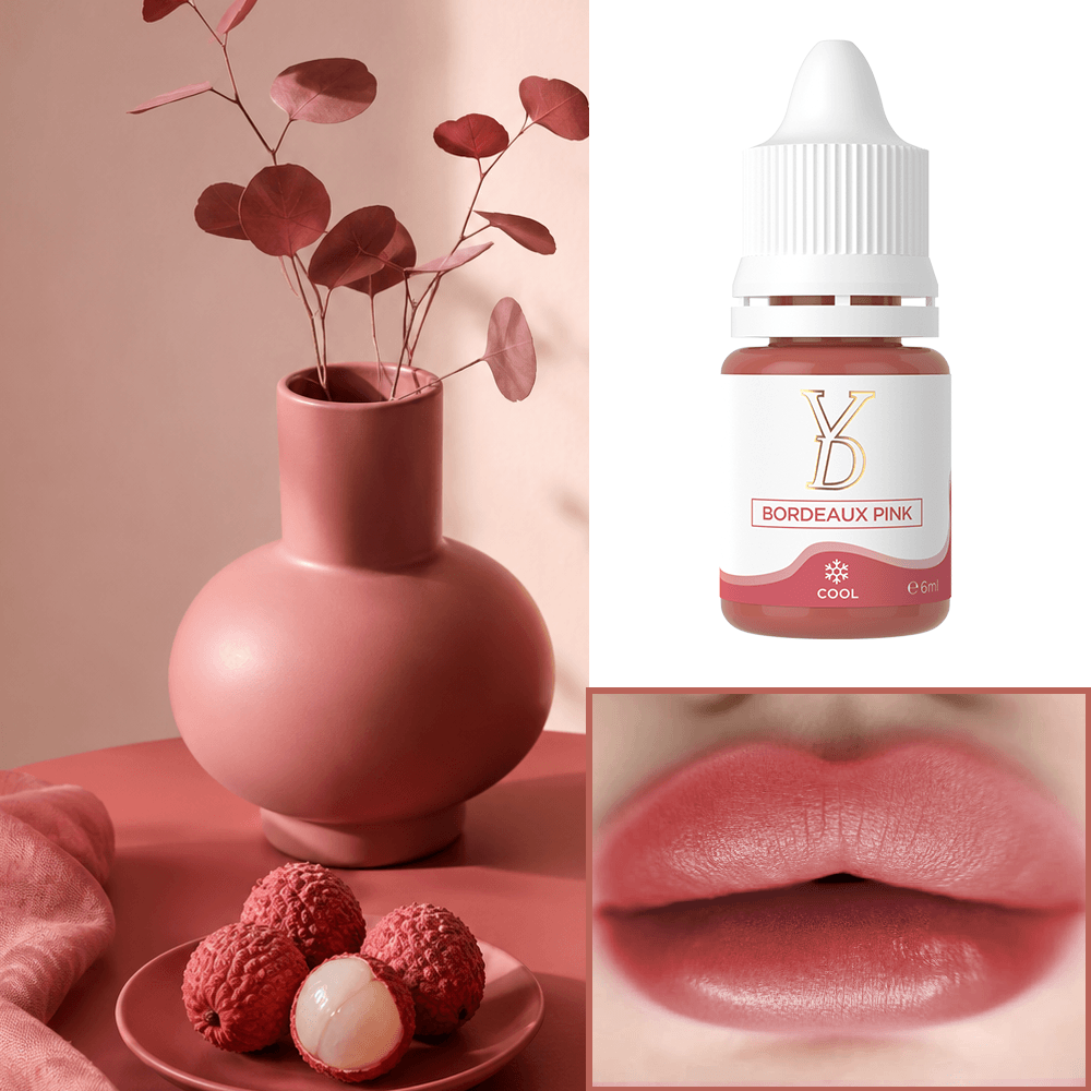 YDPMU Organic Nude Lips Pigment 6ml - 10 Nude Shades | Lip Blush & Ombre Lips PMU