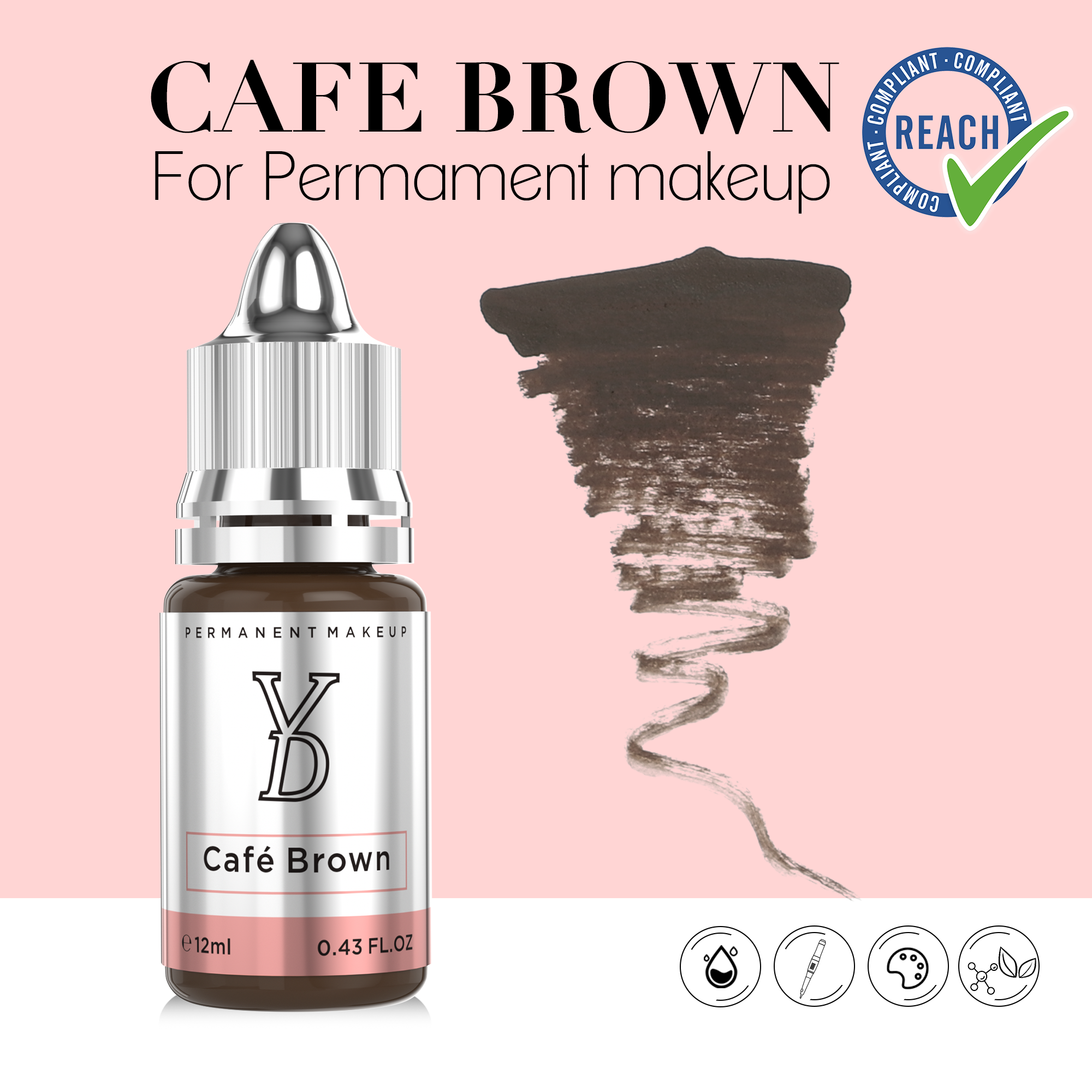 YDPMU Hybrid Liquid Pigment For Brows - Cafe Brown