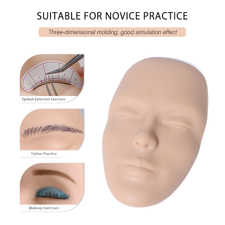 Eyelash Face Practice Model (Skin)