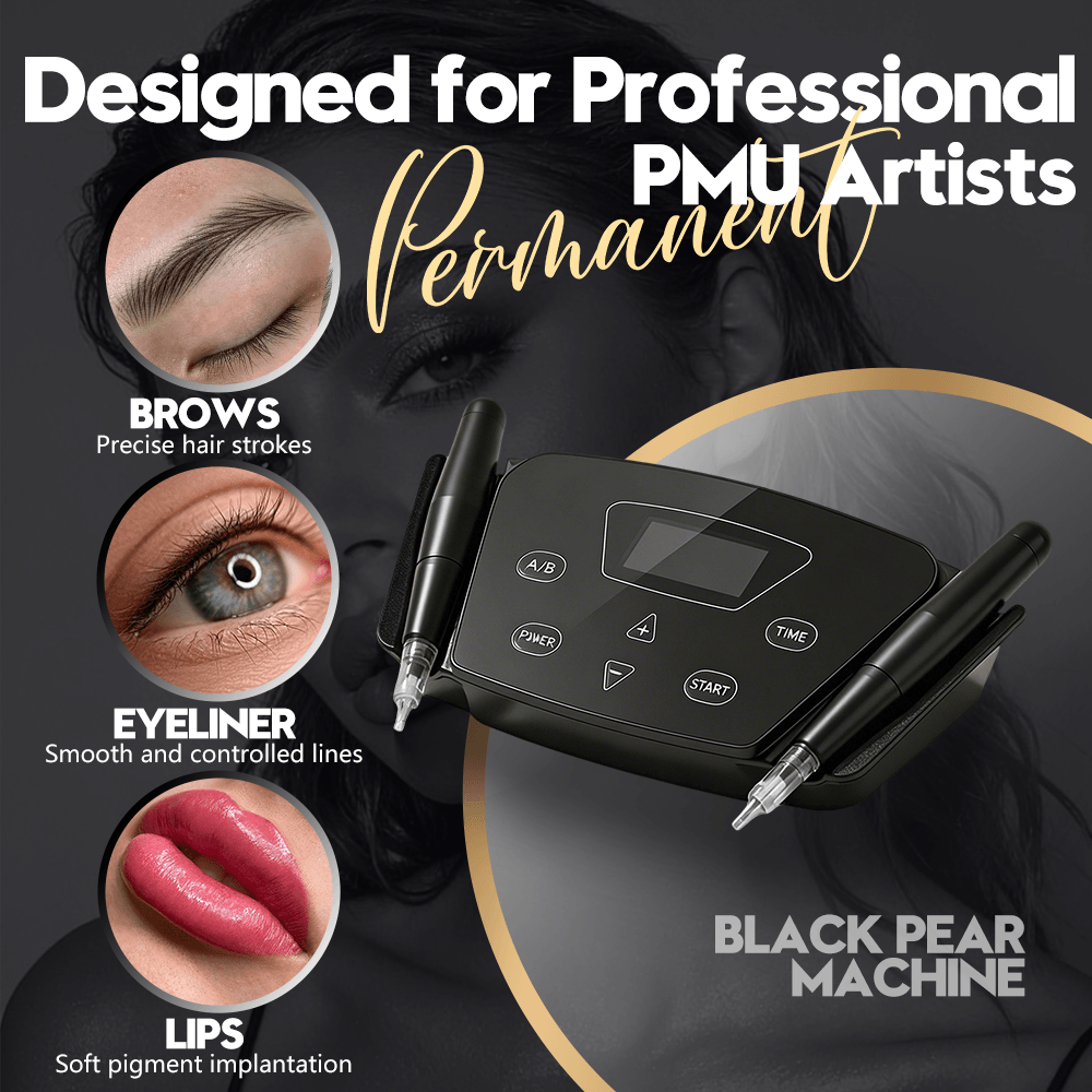 YDPMU Black Pearl 3.0 Permanent Makeup Machine with 2 Pens