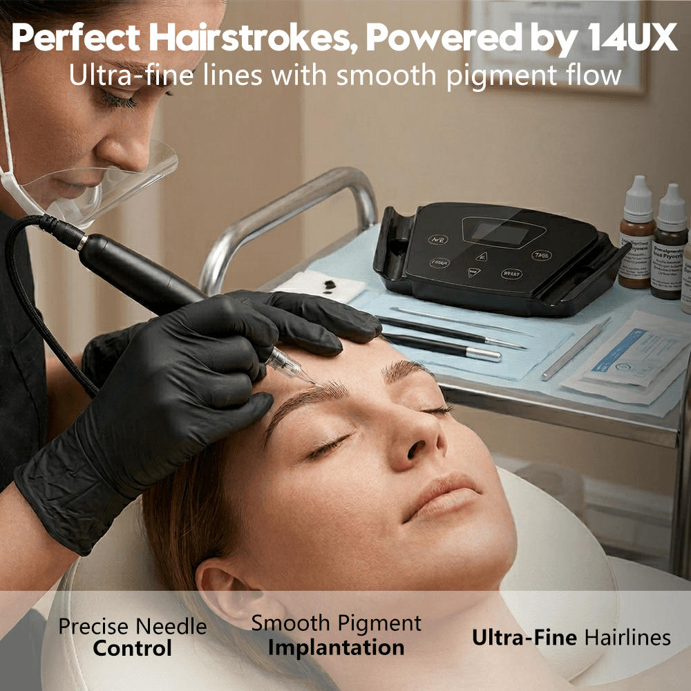 YDPMU Black Pearl 3.0 Permanent Makeup Machine with 2 Pens