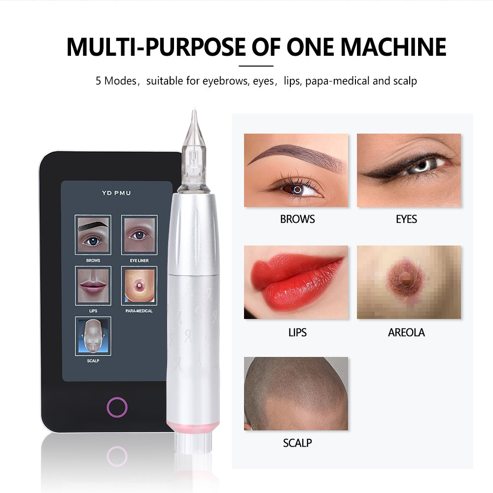 YDPMU Beautynotes Advanced Touch Screen Intelligent PMU Machine with 2.3-2.7mm Adjustable Stroke