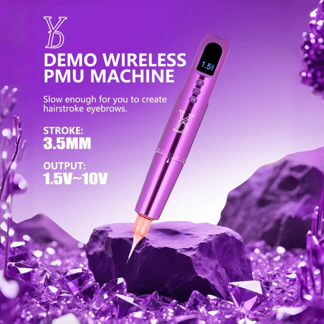 YDPMU Demo Wireless Permanent Makeup Machine with 3.5mm Stroke