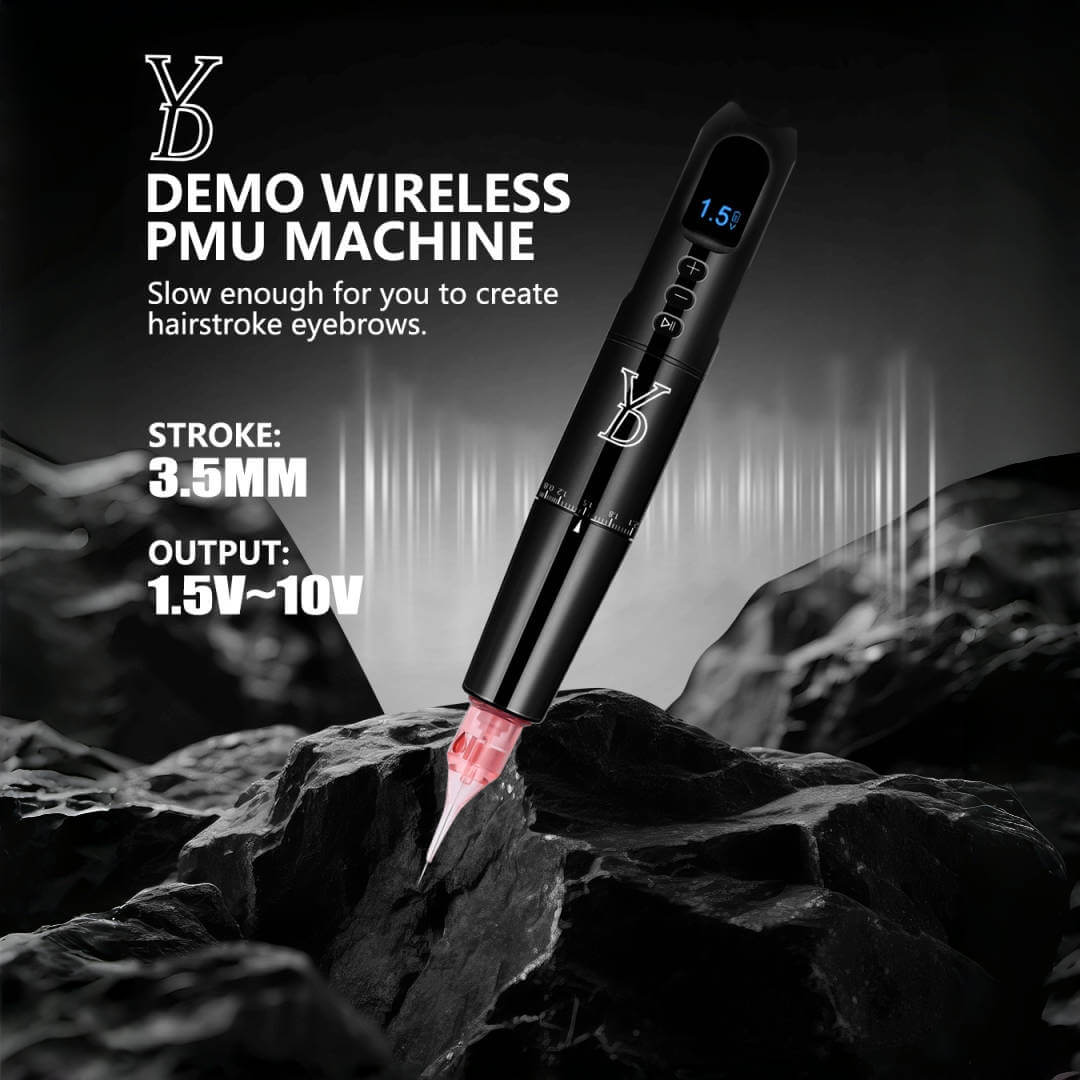 YDPMU Demo Wireless Permanent Makeup Machine with 3.5mm Stroke