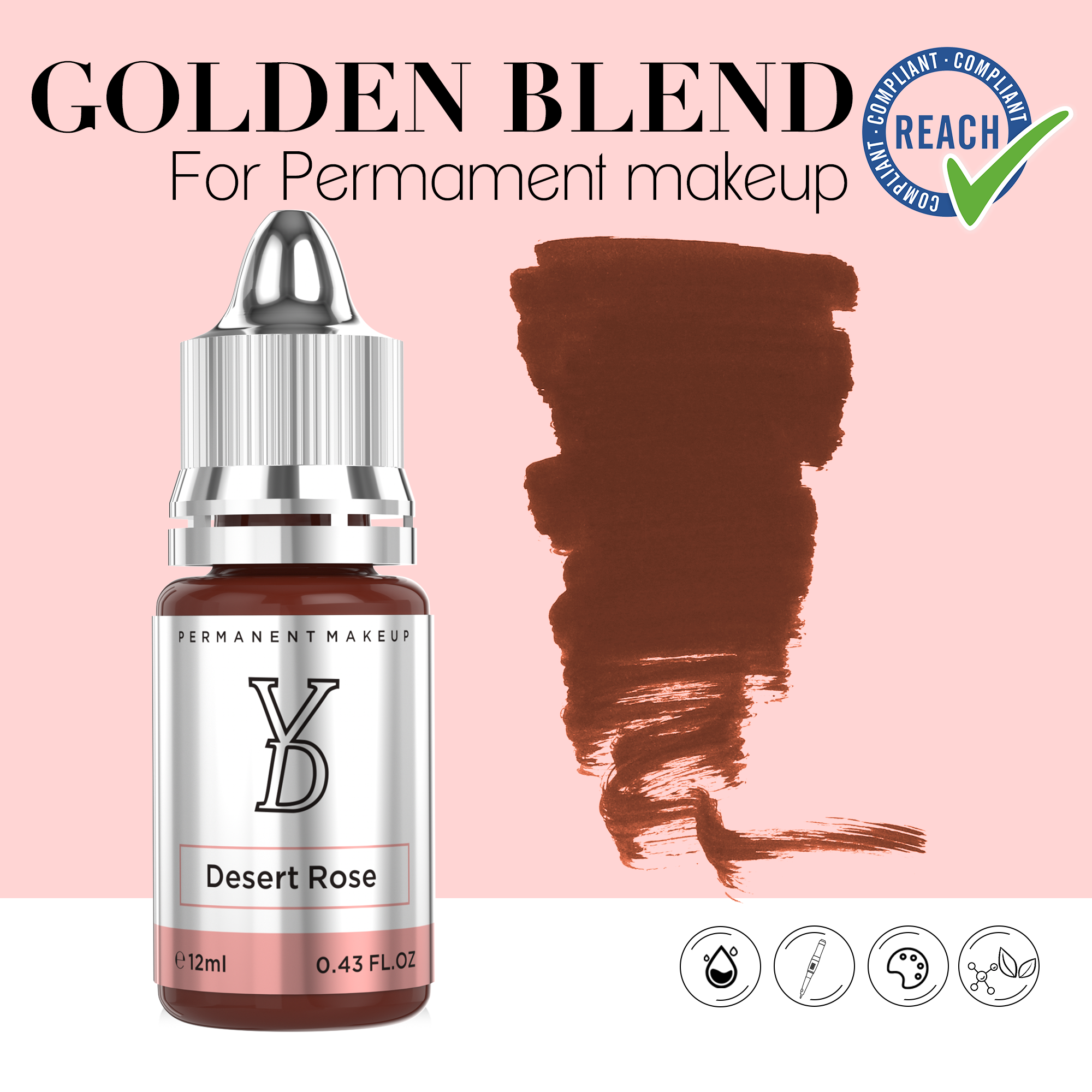 YDPMU Powder Hybrid Pigment — Complete PMU System | 34 Shades | EU REACH Certified
