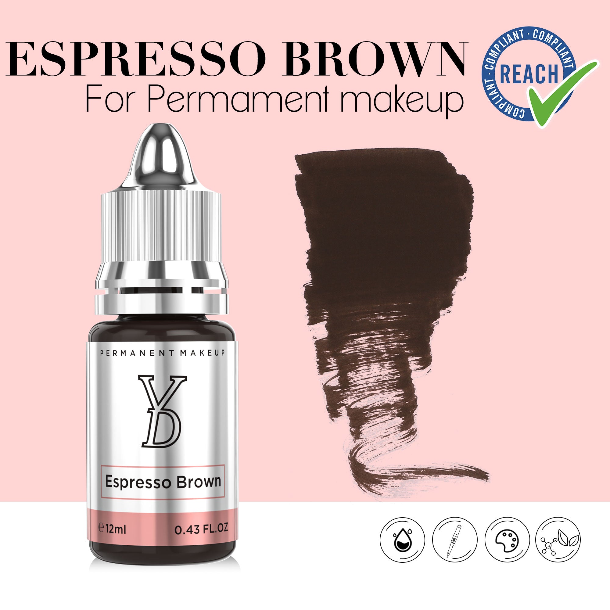 YDPMU Hybrid Liquid Pigment For Brows - Espresso Brown
