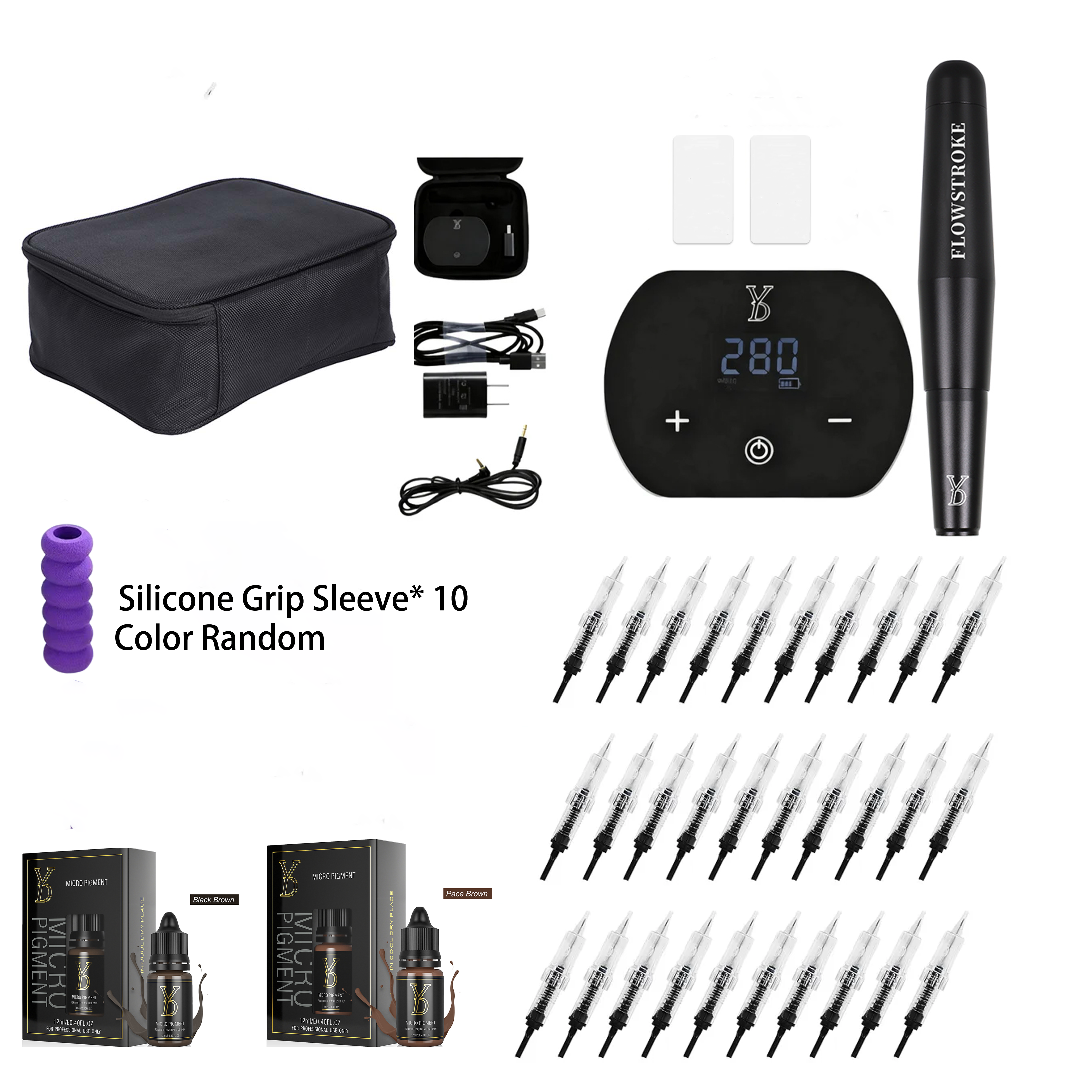 YDPMU Flowstroke Permanent Makeup Machine Kits Best Selling Experience Kits
