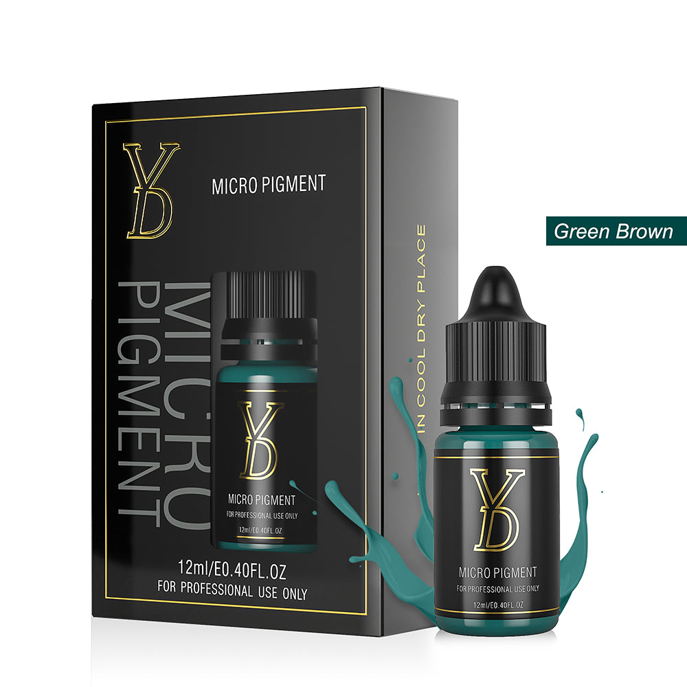 YDPMU Nano Organic Liquid Pigment for Brows - Green Brown