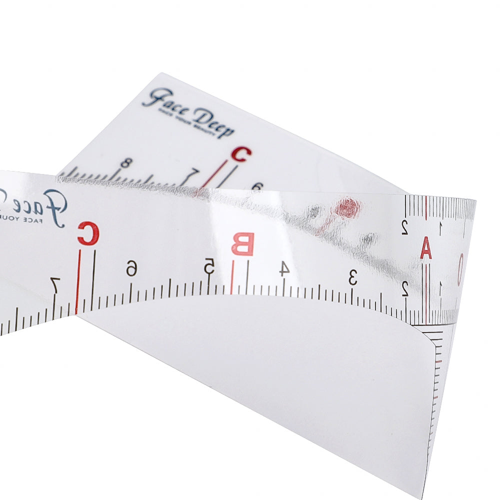 Transparent Eyebrow Ruler sticker