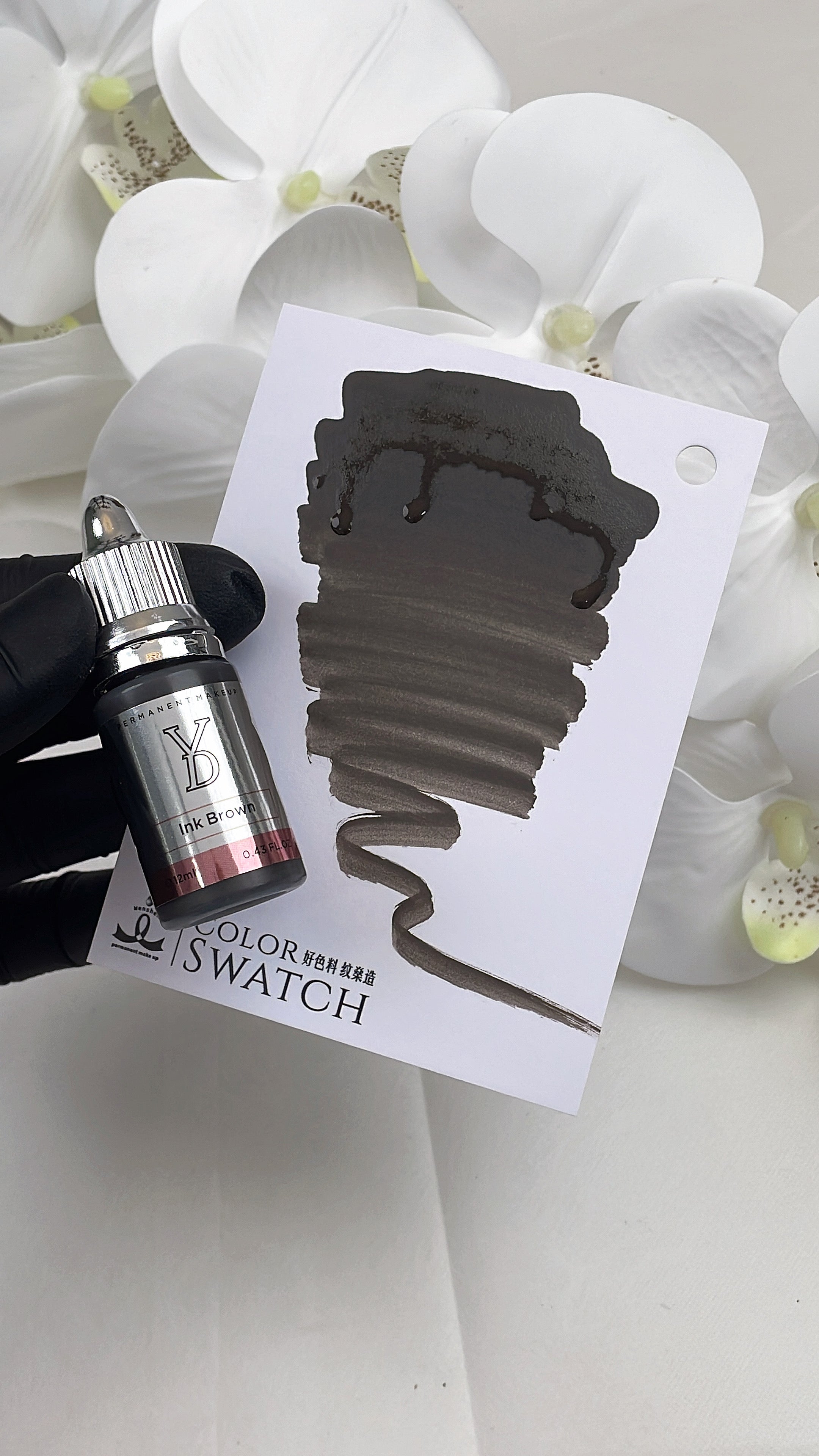 YDPMU Hybrid Liquid Pigment For Brows - Ink Brown