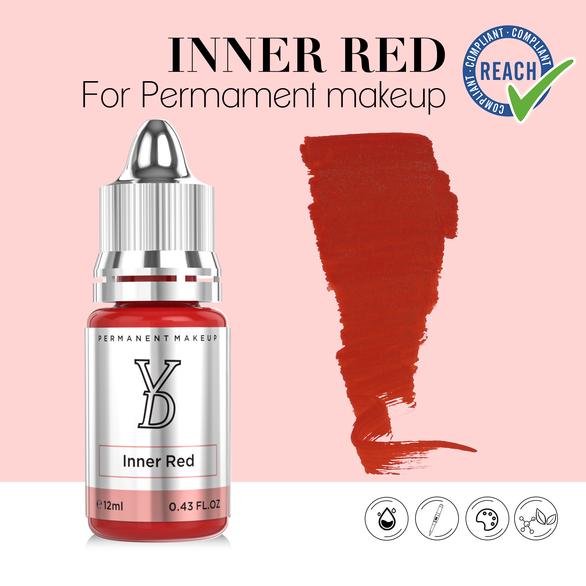 YDPMU Hybrid Liquid Pigment For Lips - Inner Red