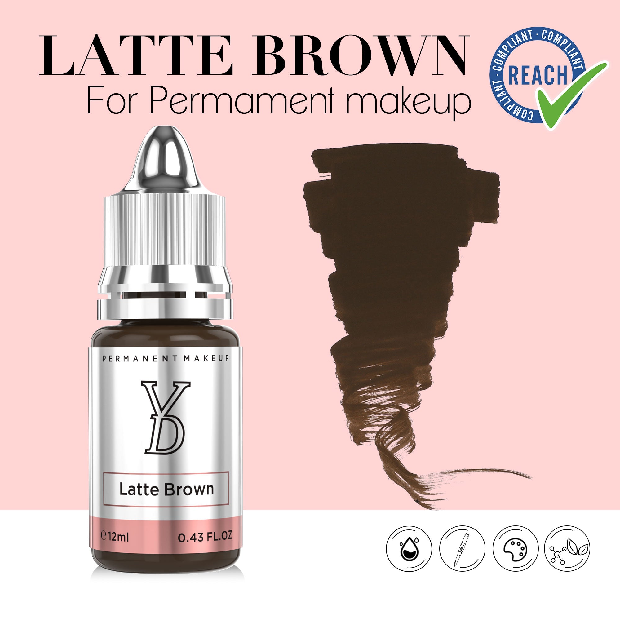 YDPMU Hybrid Liquid Pigment For Brows - Latte Brown