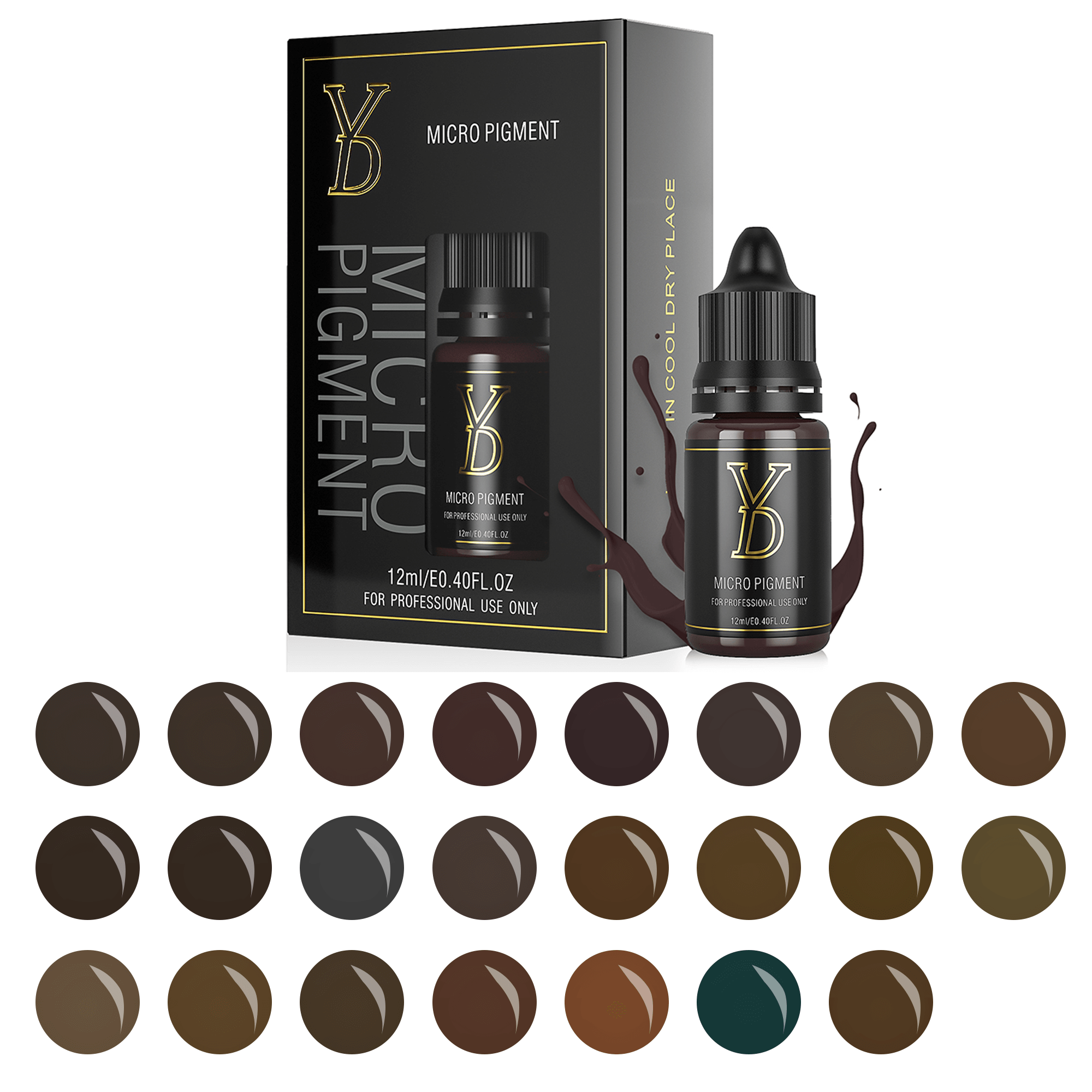 YDPMU NANO Organic Liquid Pigment for Brows - 23 Shades Available