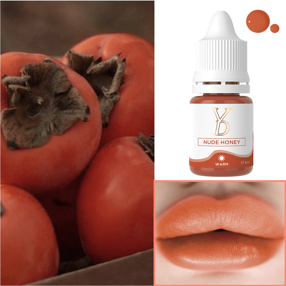 YDPMU Organic Nude Lips Pigment 6ml - 10 Nude Shades | Lip Blush & Ombre Lips PMU