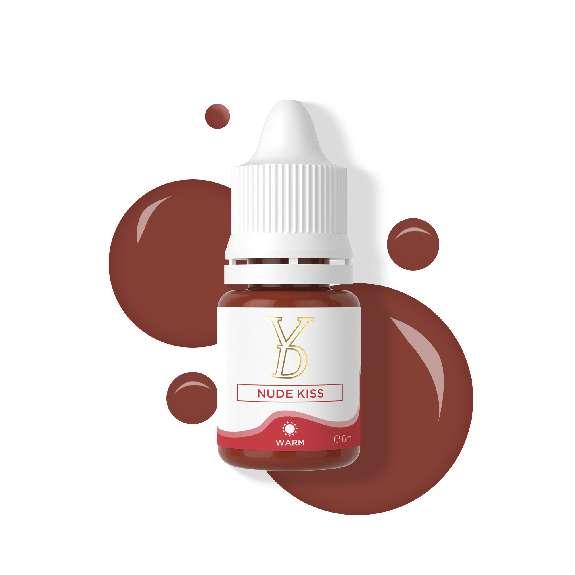 YDPMU Organic Nude Lips Pigment 6ml - 10 Nude Shades | Lip Blush & Ombre Lips PMU