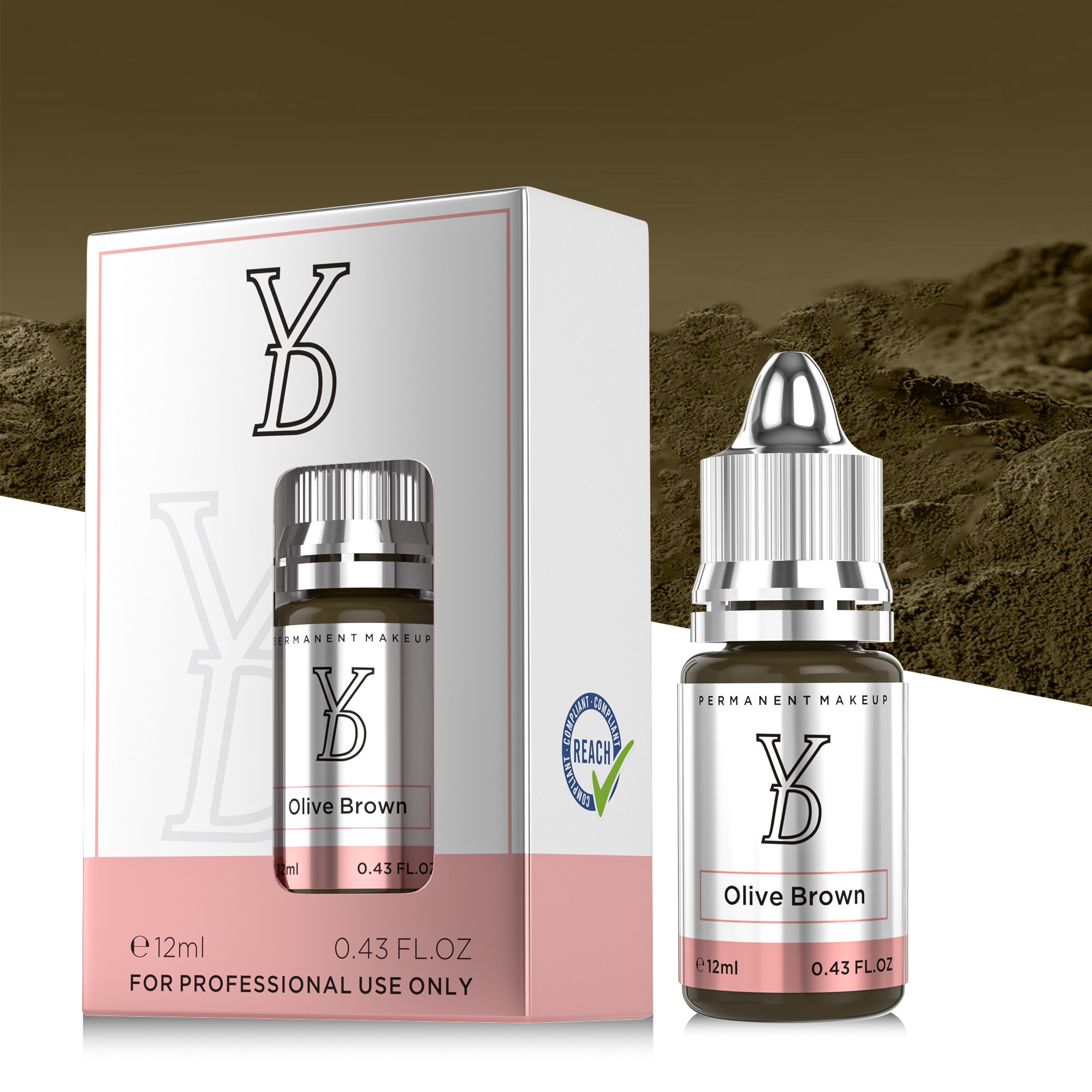 YDPMU Hybrid Liquid Pigment For Brows - Olive Brown