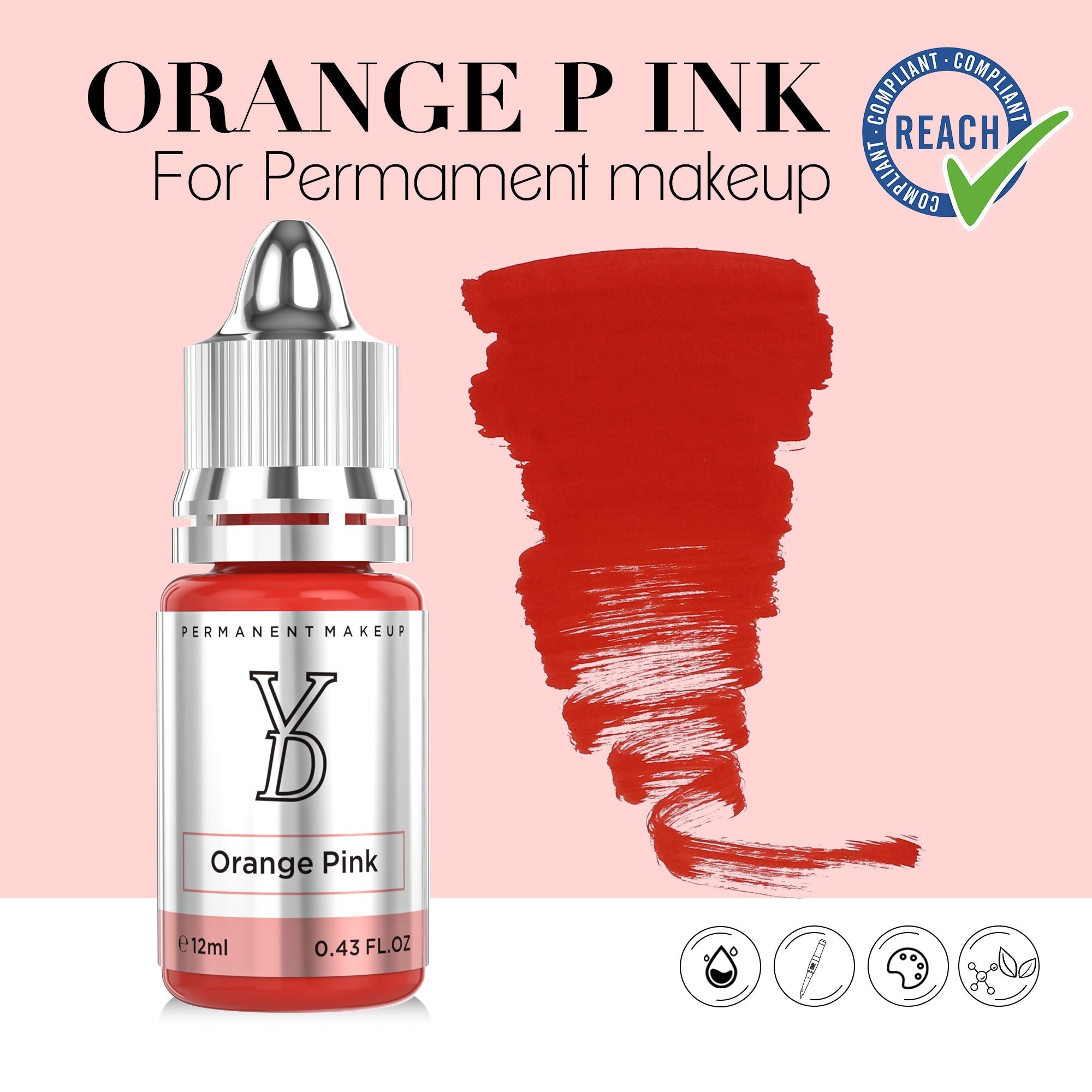 YDPMU Hybrid Liquid Pigment For Lips - Orange Pink