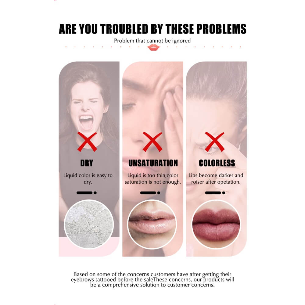 YDPMU NANO Organic Liquid Pigments for Soft Lips Set