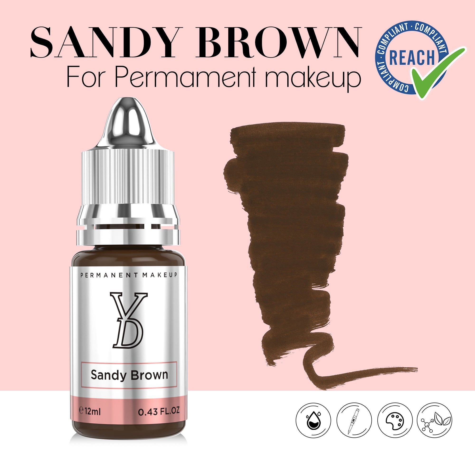 YDPMU Hybrid Liquid Pigment For Brows - Sandy Brown