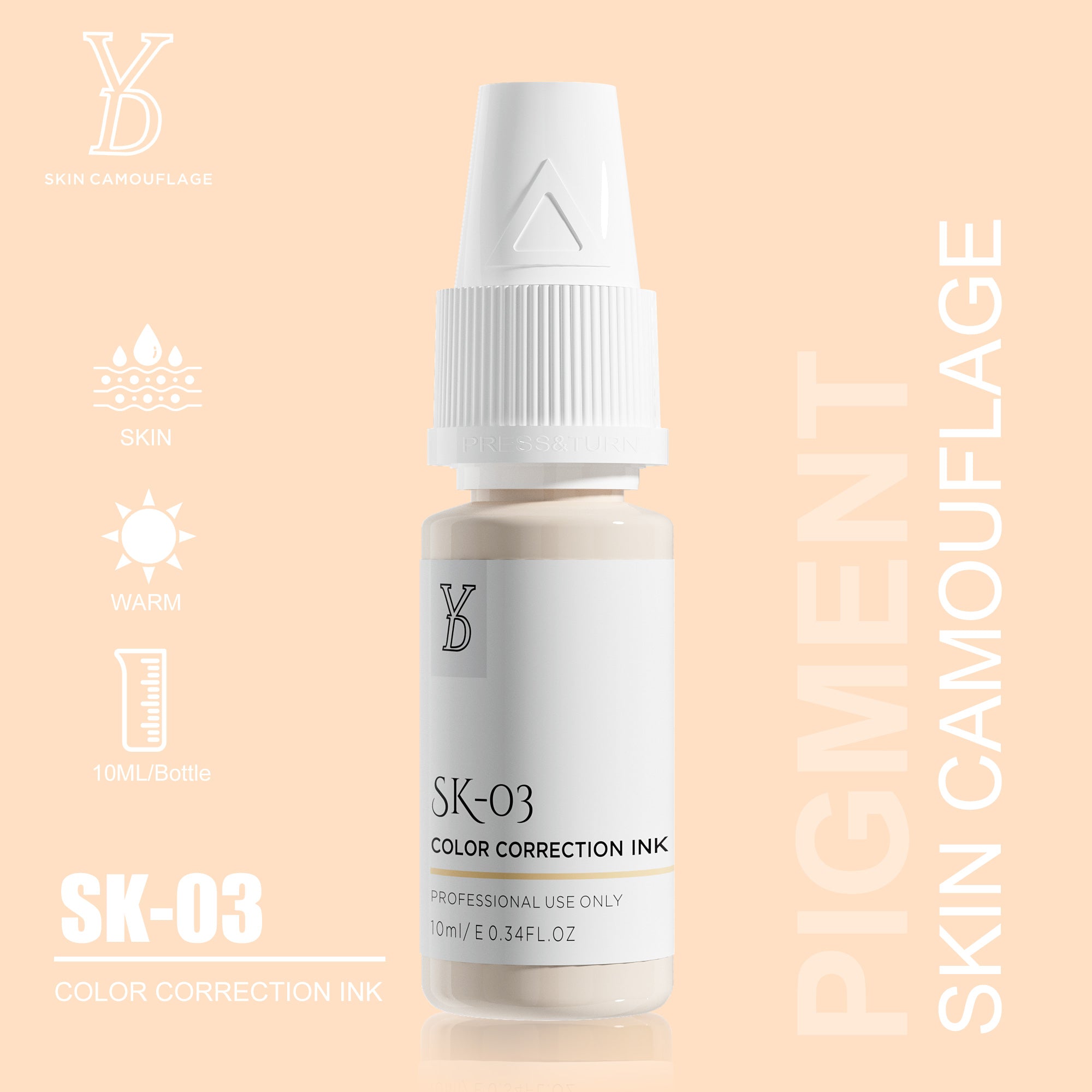 YDPMU Skin Camouflage Pigment Scar Camouflage Ink 20 Shades Available