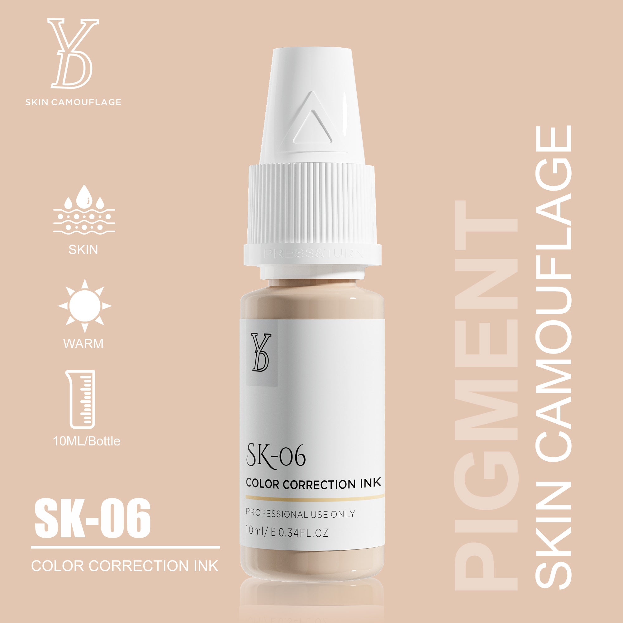 YDPMU Skin Camouflage Pigment Scar Camouflage Ink 20 Shades Available