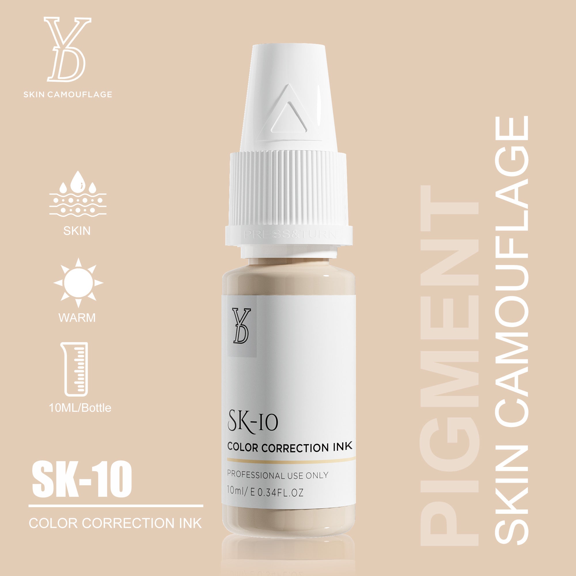 YDPMU Skin Camouflage Pigment Scar Camouflage Ink 20 Shades Available