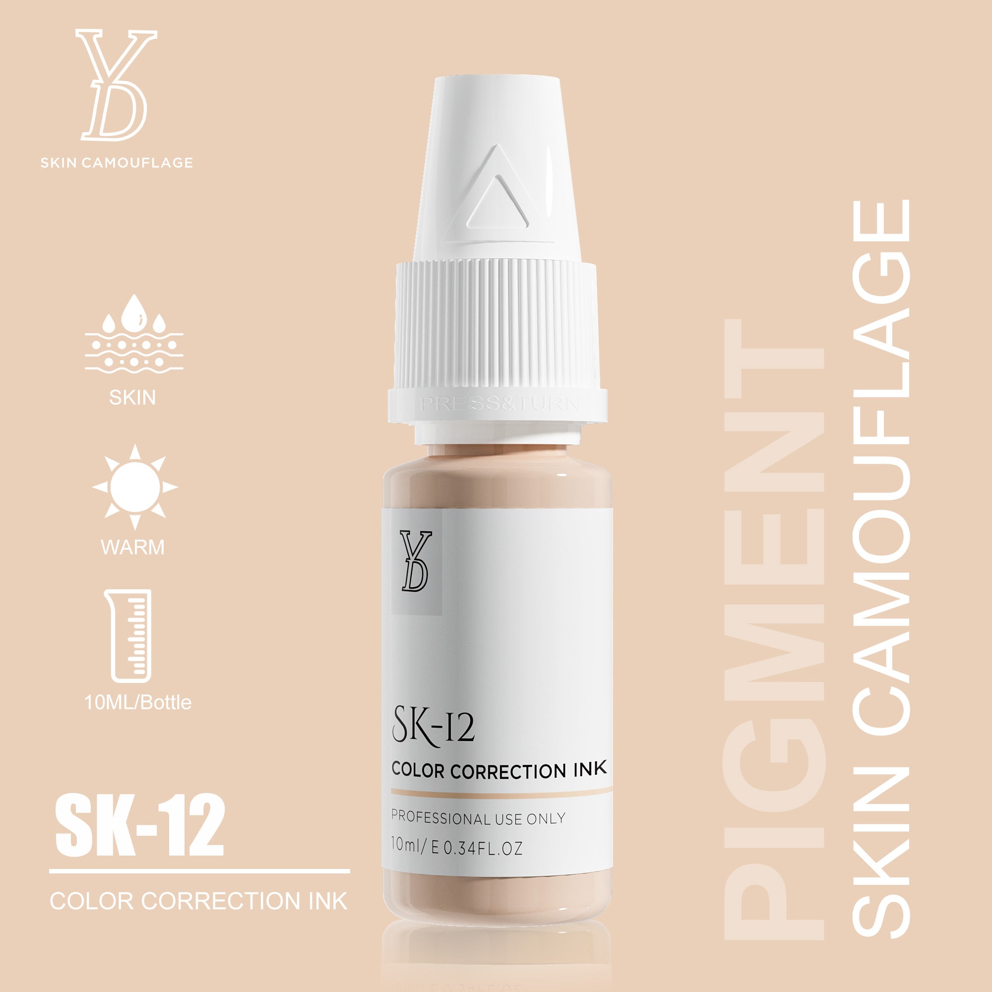 YDPMU Skin Camouflage Pigment Scar Camouflage Ink 20 Shades Available
