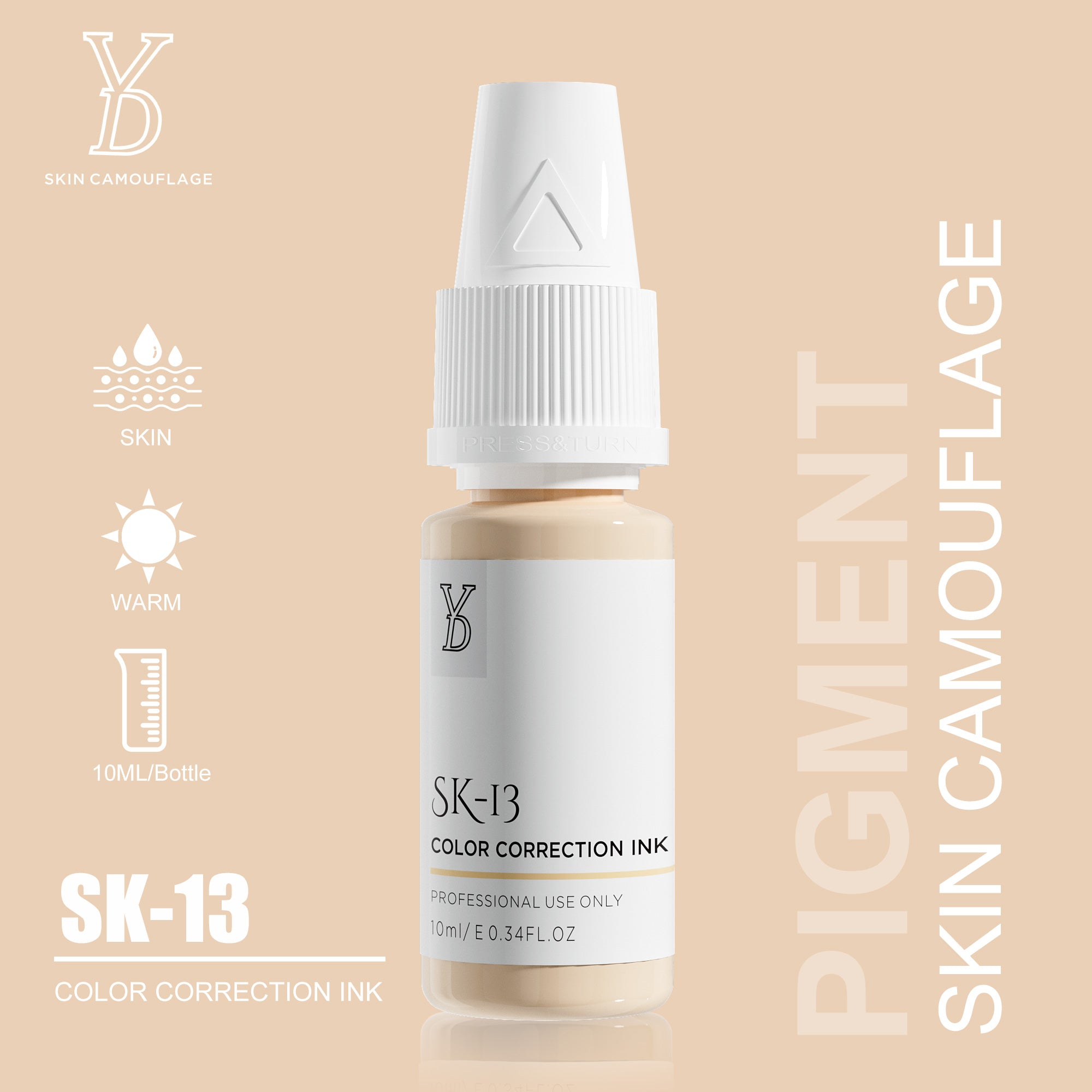 YDPMU Skin Camouflage Pigment Scar Camouflage Ink 20 Shades Available