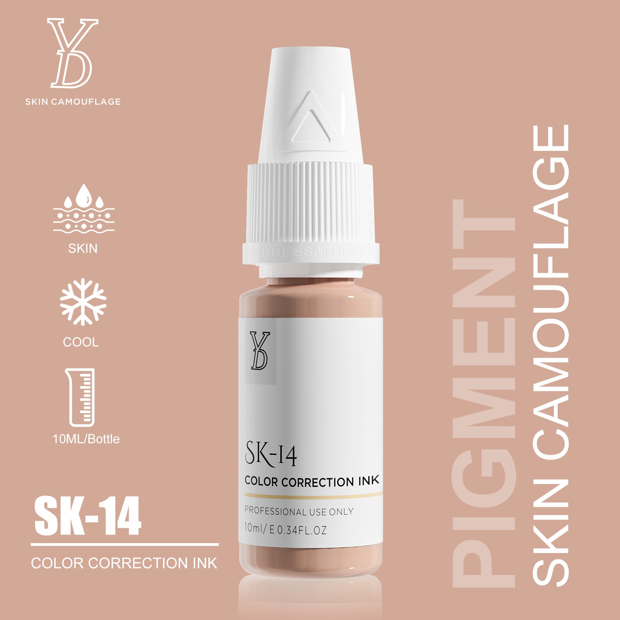 YDPMU Skin Camouflage Pigment Scar Camouflage Ink 20 Shades Available
