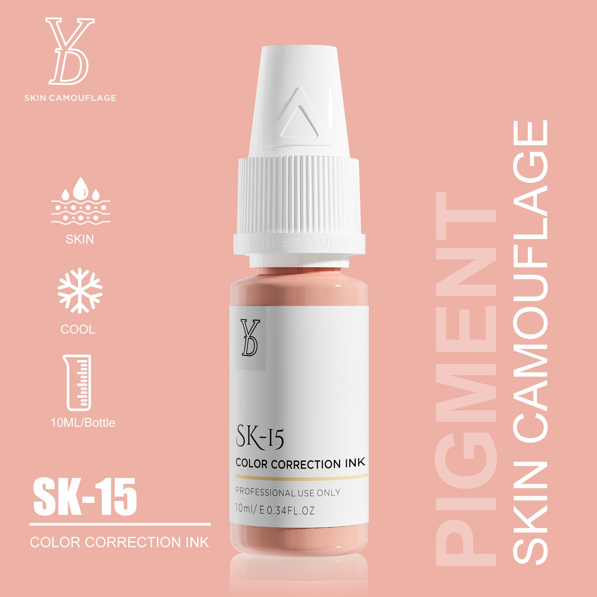 YDPMU Skin Camouflage Pigment Scar Camouflage Ink 20 Shades Available