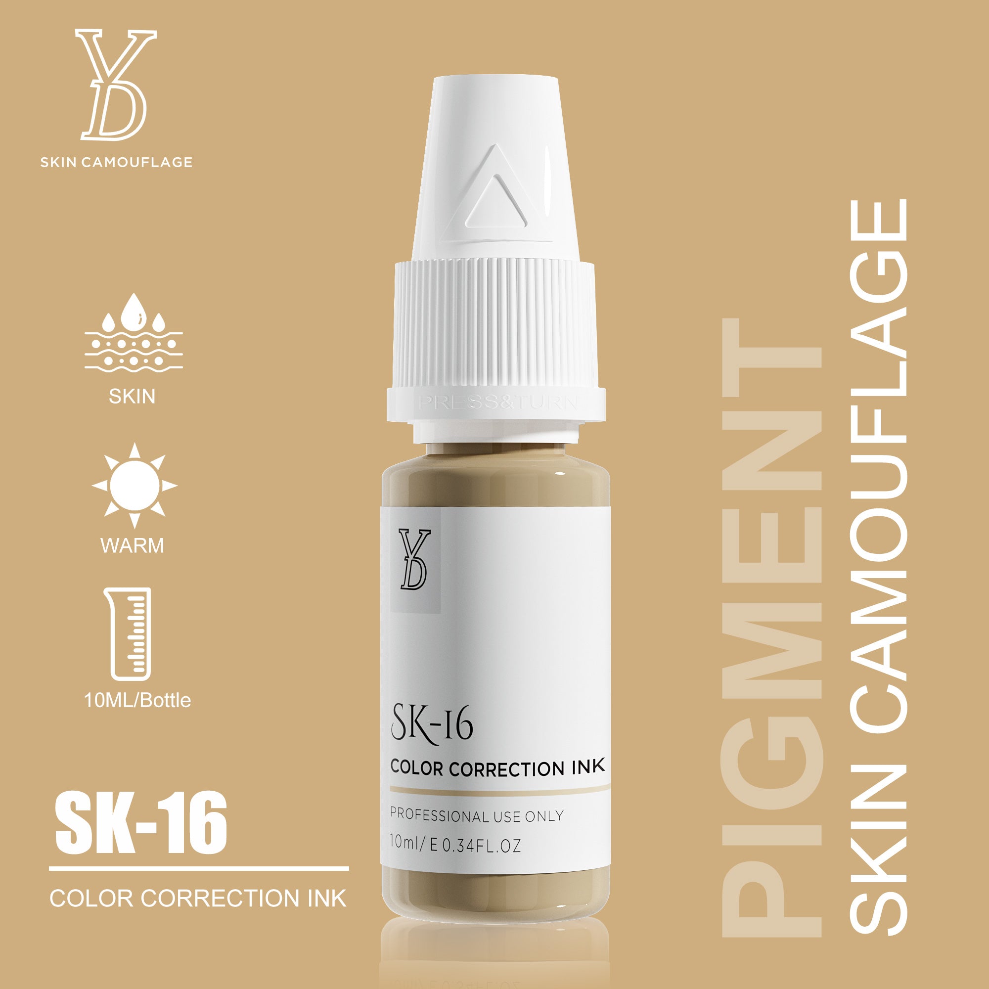 YDPMU Skin Camouflage Pigment Scar Camouflage Ink 20 Shades Available