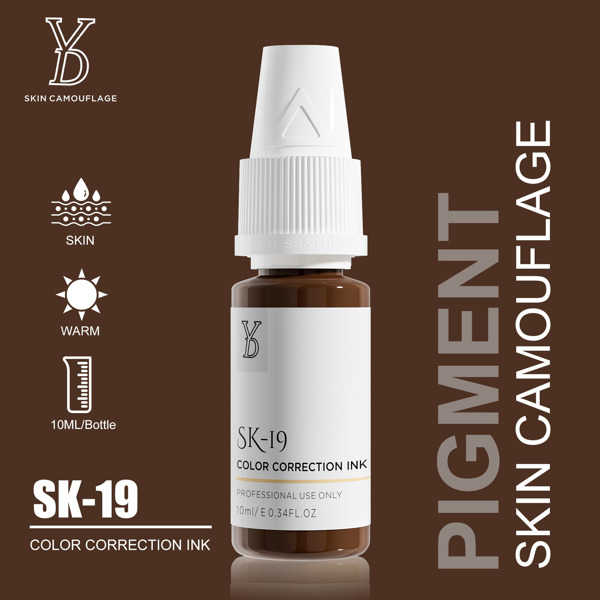 YDPMU Skin Camouflage Pigment Scar Camouflage Ink 20 Shades Available