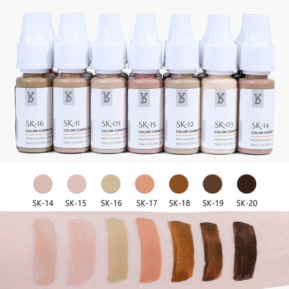 YD Skin Camouflouge Pigments With Skin Reader Set