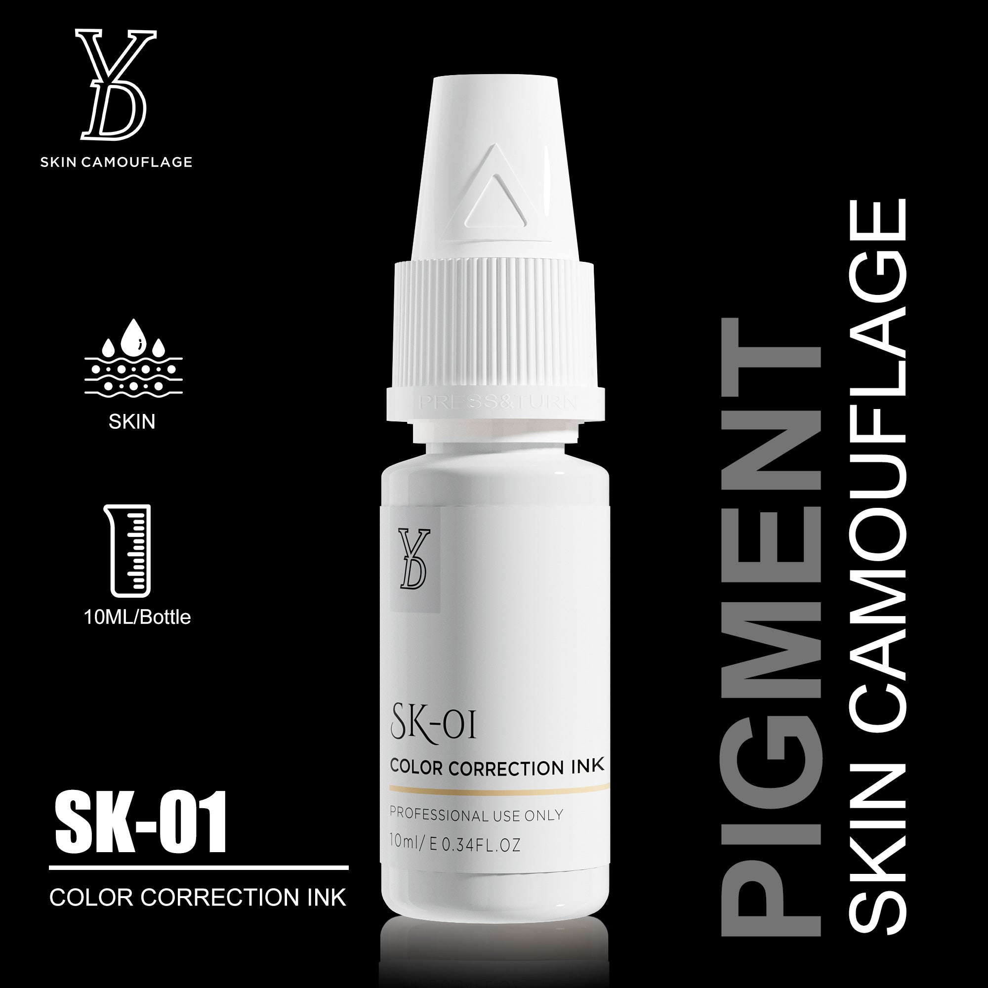 YDPMU Skin Camouflage Pigment Scar Camouflage Ink SK-01