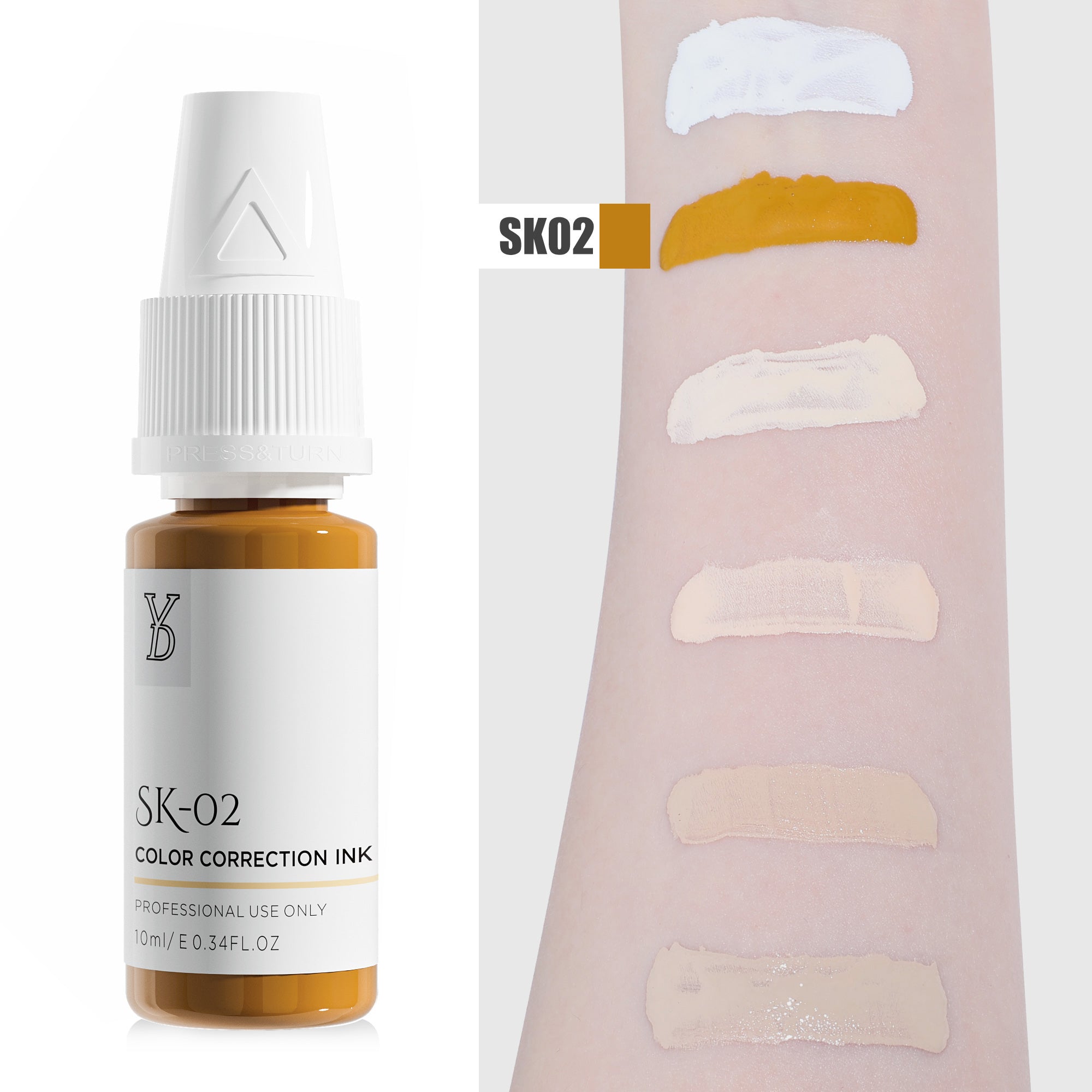 YDPMU Skin Camouflage Pigment Scar Camouflage Ink SK-02