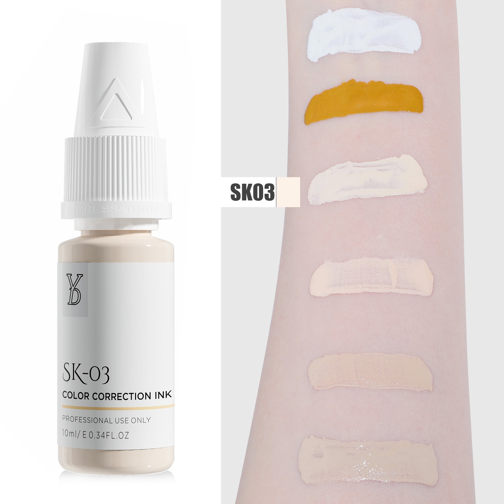 YDPMU Skin Camouflage Pigment Scar Camouflage Ink SK-03