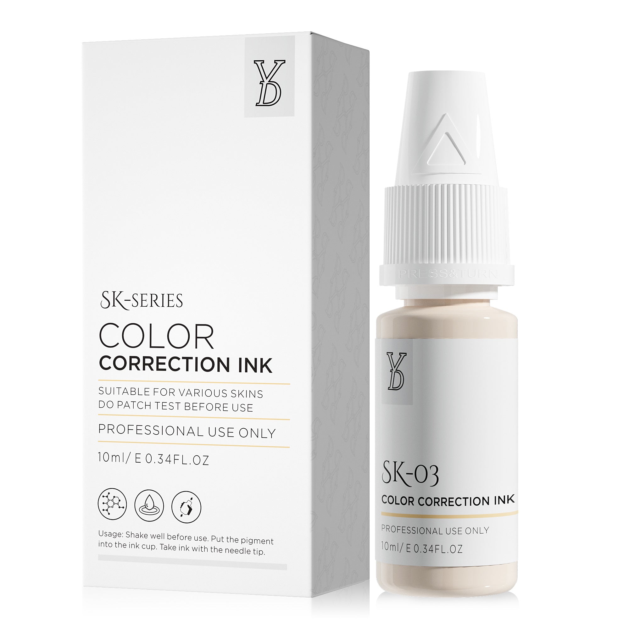 YDPMU Skin Camouflage Pigment Scar Camouflage Ink SK-03