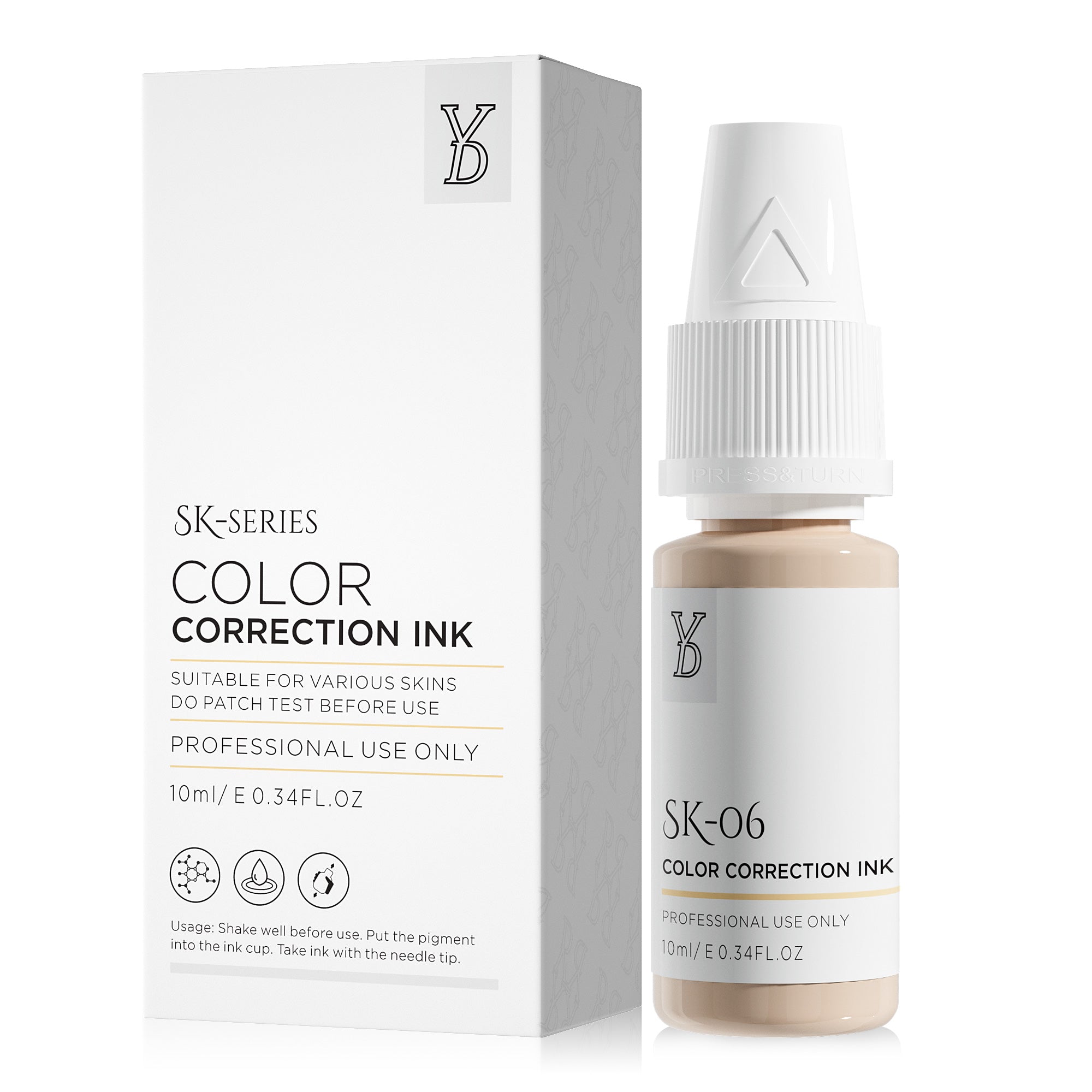 YDPMU Skin Camouflage Pigment Scar Camouflage Ink SK-06