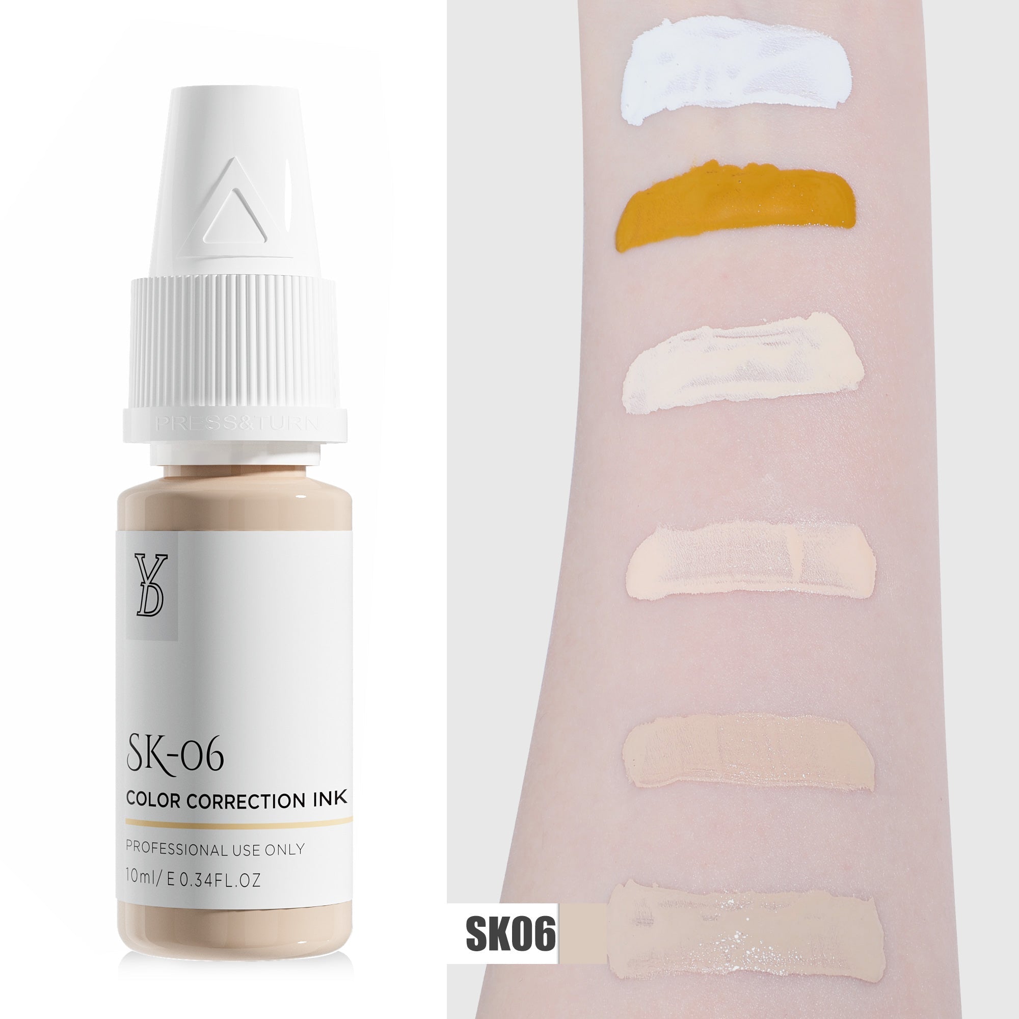 YDPMU Skin Camouflage Pigment Scar Camouflage Ink SK-06