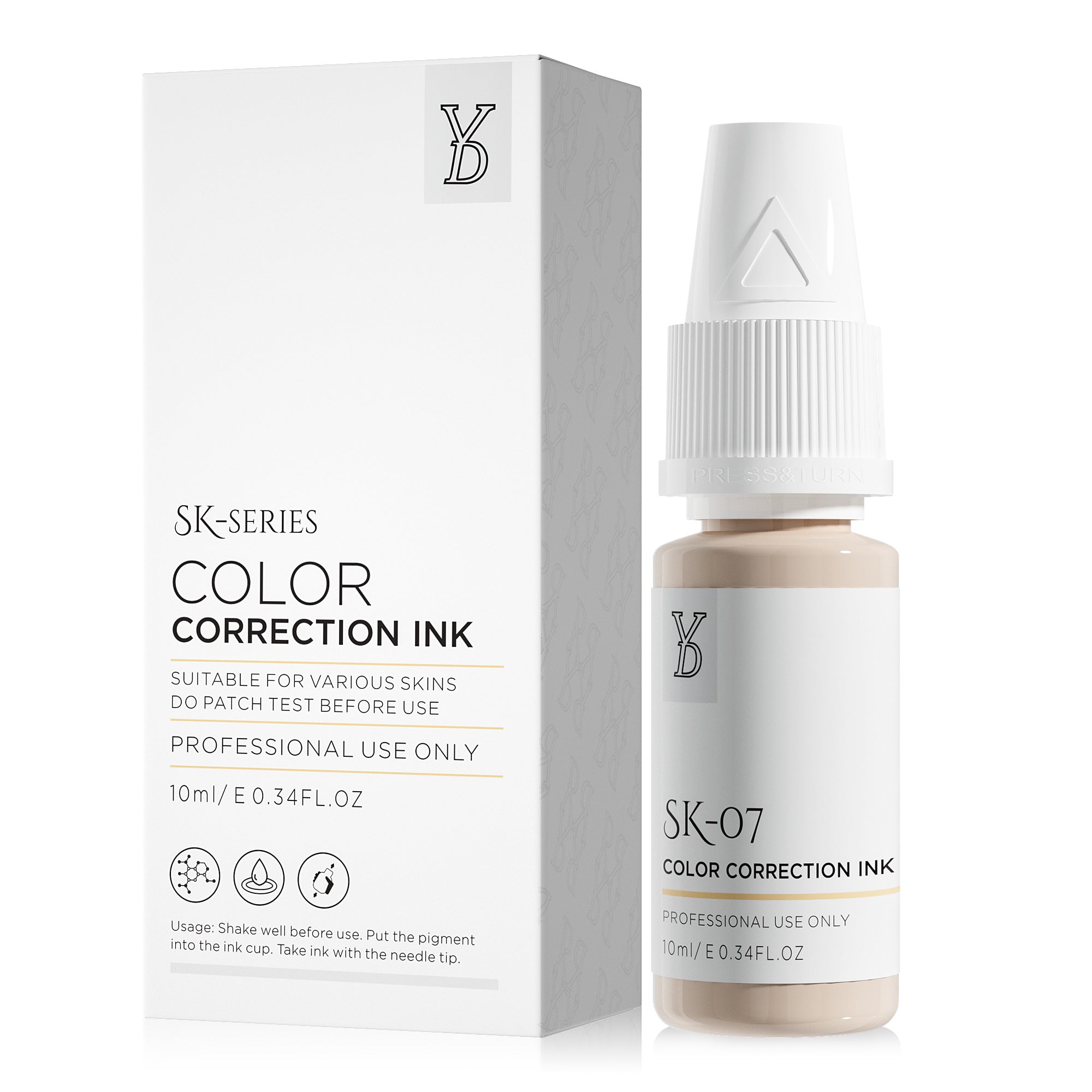 YDPMU Skin Camouflage Pigment Scar Camouflage Ink SK-07