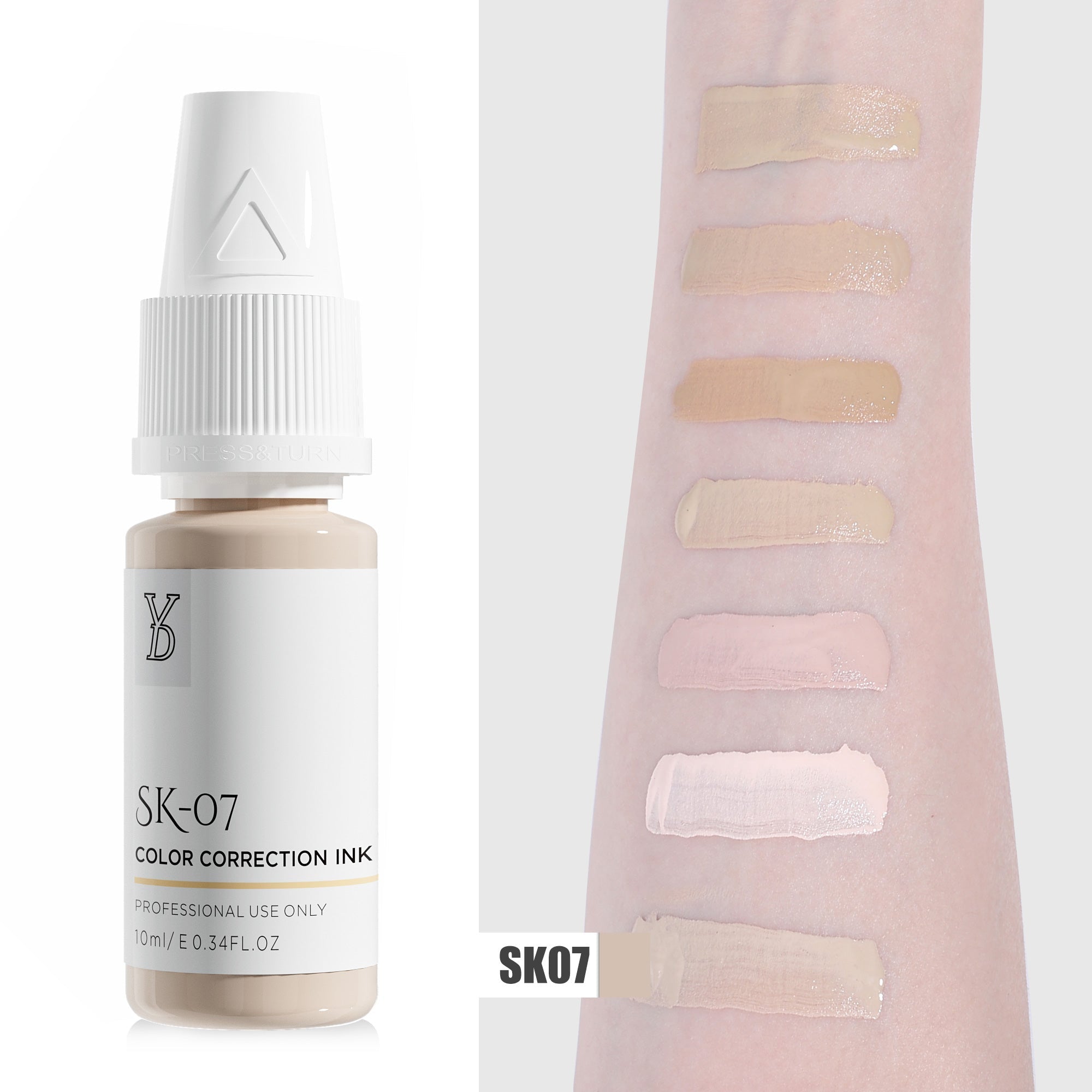 YDPMU Skin Camouflage Pigment Scar Camouflage Ink SK-07