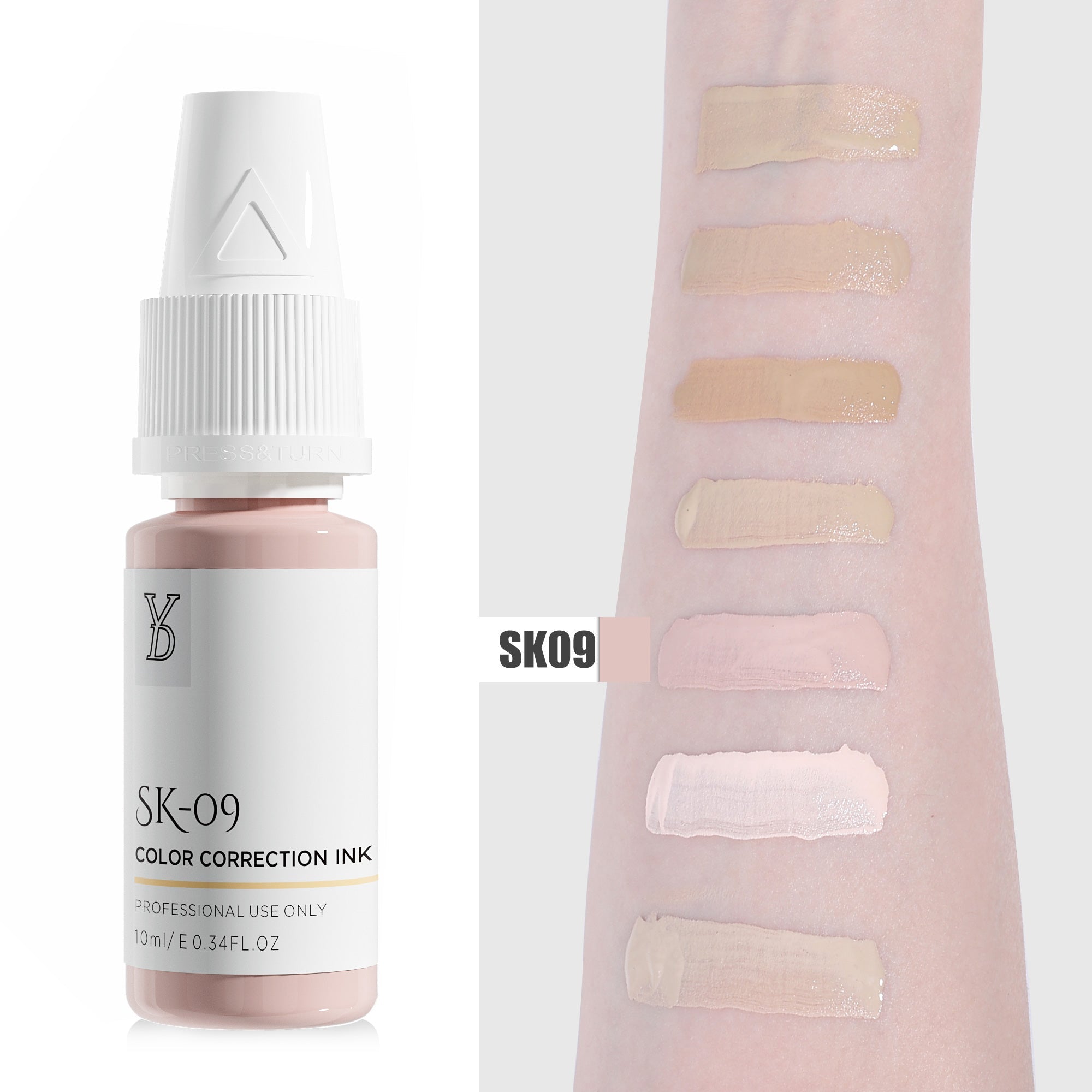 YDPMU Skin Camouflage Pigment Scar Camouflage Ink SK-09