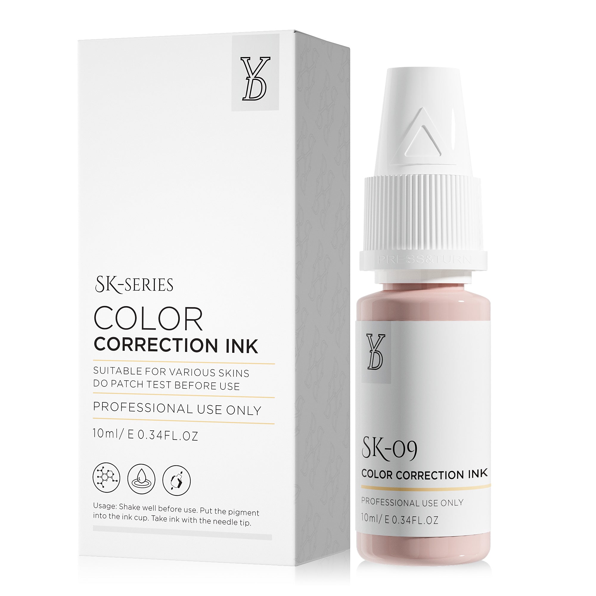 YDPMU Skin Camouflage Pigment Scar Camouflage Ink SK-09