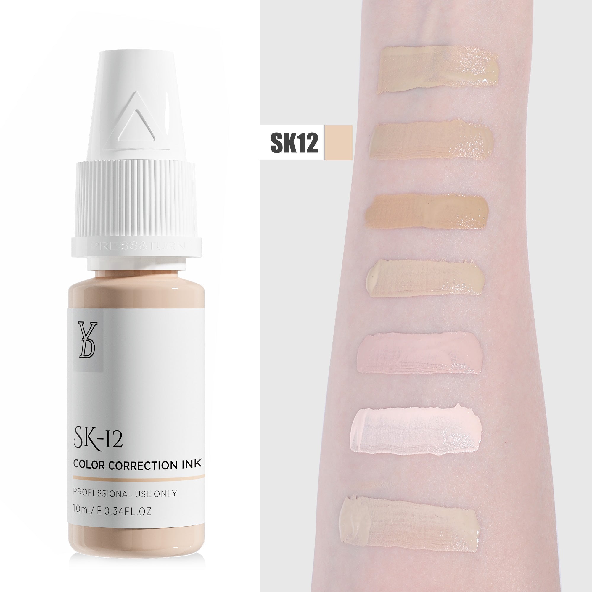 YDPMU Skin Camouflage Pigment Scar Camouflage Ink SK-12